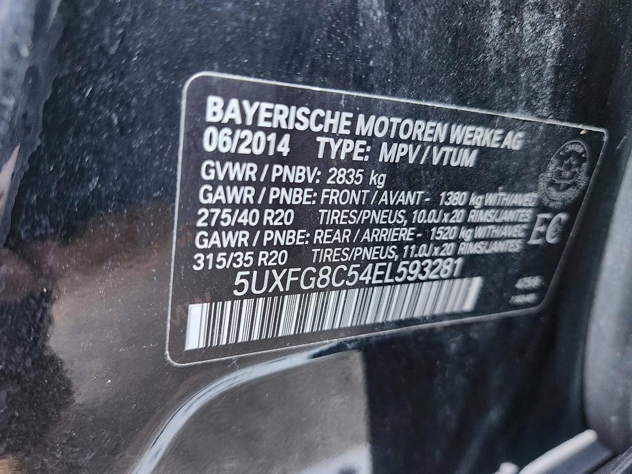 2014 BMW X6 AWD 4DR XDRIVE50I Photo