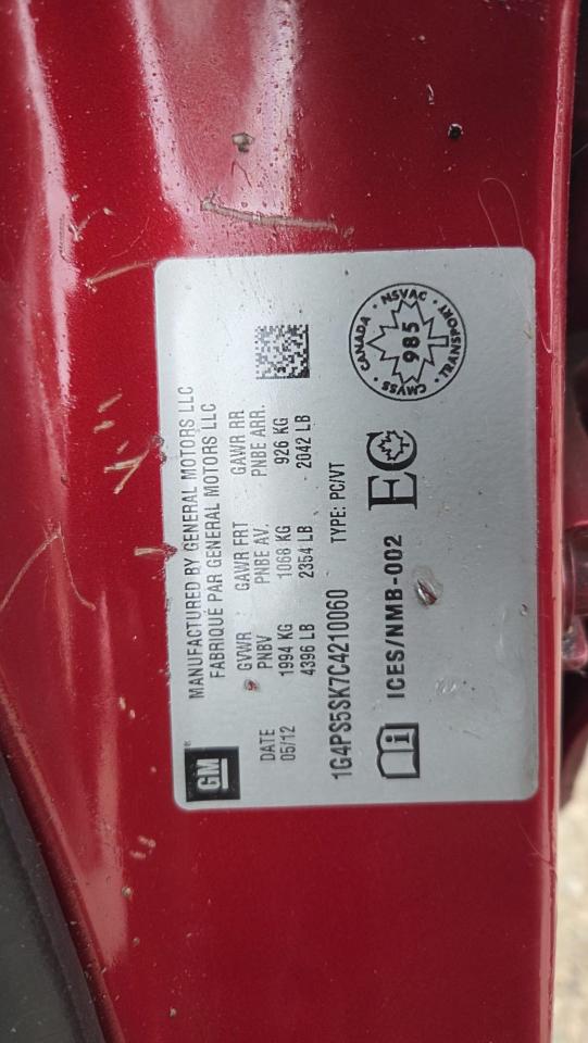 2012 Buick Verano 1SL, 4 CYL, AUTO, LOW KMS, ONLY 57KMS, CERTIFIED Photo