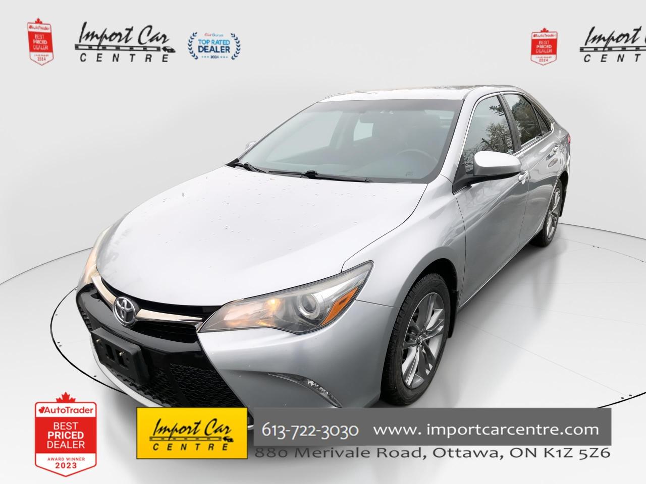 Used 2017 Toyota Camry SE SE, SOFTEX/FABRIC, HTD. SEATS, BK. CAM, ALLOYS for sale in Ottawa, ON