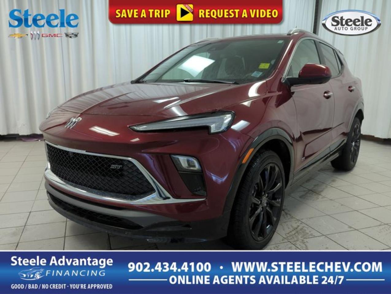 Value Market Pricing, 2 USB Ports (1 Type-A, 1 Type-C), 3.17 Final Drive Axle Ratio, Adaptive Cruise Control, Advanced Technology Package, Enhanced Performance 7-Speaker System with Amplifier, Experience Buick Package, Front Bucket Seats, HD Surround Vision, Heated front seats, Leatherette Seat Trim, Power Liftgate, Power Panoramic Tilt-Sliding Moonroof, Preferred Equipment Group 1SD, Radio: Audio System, Rear Park Assist, Ride and Handling Suspension, SiriusXM Trial Subscription, Wheels: 19 Gloss Black Aluminum, Wireless Apple CarPlay/Wireless Android Auto, Wireless Charging.2025 Buick Encore GX Sport Touring *GM Certified* 3.99% Financing OAC 4D Sport Utility Cinnabar Metallic AWD ECOTEC 1.3L Turbo 9-Speed AutomaticGM Certified Details:* 3 months or 5,000 kilometres (whichever comes first) which can be extended or upgraded to an even more comprehensive Certified Pre-Owned Vehicle Protection Plan* 3.99% Financing for 24 Months On Selected Certified Pre-Owned Vehicles 24 Months - 3.99% 36 Months 3.99% 48 Months 3.99% 60 Months - 3.99% 72 Months 4.99% 84 Months - 4.99% Rate valid for the period from January 3, 2026 - March 31, 2026* 24/7 roadside assistance for 3 months or 5,000 km (whichever comes first)* 150+ Point Inspection* 1-month OnStar trial and sign up for a paid plan to enjoy the first two months on us. GM Owner Centre and Mobile App. Free SiriusXM Trial* Exchange policy is 30 days or 2,500 kilometres, whichever comes firstWelcome to Steele Chevrolet Buick GMC, the number one volume dealership for new and pre-owned vehicles in Atlantic Canada. Located in Dartmouth, we are also one of the largest dealerships in Canada. No wonder we welcome clients from all over the Maritimes including Halifax, Sackville, and Bedford. Our dealership has grown significantly in the last few years, first in 2003 and then in 2011. In 2022, Steele Chevrolet Buick GMC broke ground on a major upgrade to its installations in order to prepare for new electric vehicles and making sure we can serve the needs of EV buyers and owners for years to come. We are the flagship dealership of the Steele Automotive Group and we believe in a simple approach to running our operation: Focus on the client Customize the purchasing and after-sales experience Transparency and honesty in all of our transactions with full disclosure pricing videos on all service estimates Provide the best value to every client Offer the vehicles our customers want Ensure we know our products and can help our clients Provide the best financing deals in the Maritimes We are your number-one destination for all of your service needs and your one-stop shop for everything related to General Motors trucks, cars, SUVs, and electric vehicles. We also offer a comfortable waiting lounge as your vehicle receives the best service. For a truly unique dealership experience, Steele Chevrolet Buick GMC in Dartmouth is the place to go!