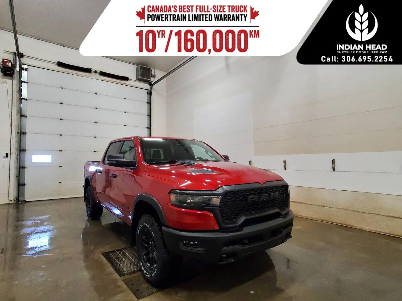 <p>Meet the 2026 Ram 1500 Rebel 4x4 Crew Cab 5'7" Box in striking Red. Built to conquer the road, this robust truck features a reliable 4×4 drivetrain perfectly suited for all terrains and handling any challenges you throw its way.</p><p>This newly designed truck exudes strength with its imposing presence and stylish alloy wheels. The allure continues inside, where the dynamic red interior offers an inviting environment equipped with power seats and a heated leather-wrapped steering wheel tailored for optimal comfort and style.</p><p>Loaded with innovative technology, the Ram 1500 Rebel keeps you connected and safe wherever you go. Enjoy seamless navigation with the integrated system and stay hands-free with Bluetooth connectivity. Safety is paramount, featuring advanced options like lane assist and adaptive cruise control, complemented by parking sensors and a backup camera for a secure drive every time. Utilize smart device integration and the built-in Wi-Fi hotspot to elevate your driving experience.</p><p>Perfect for adventurers and families alike, this truck is your gateway to limitless possibilities. Contact us today to learn more about how the 2026 Ram 1500 Rebel can make every journey remarkable.</p>
