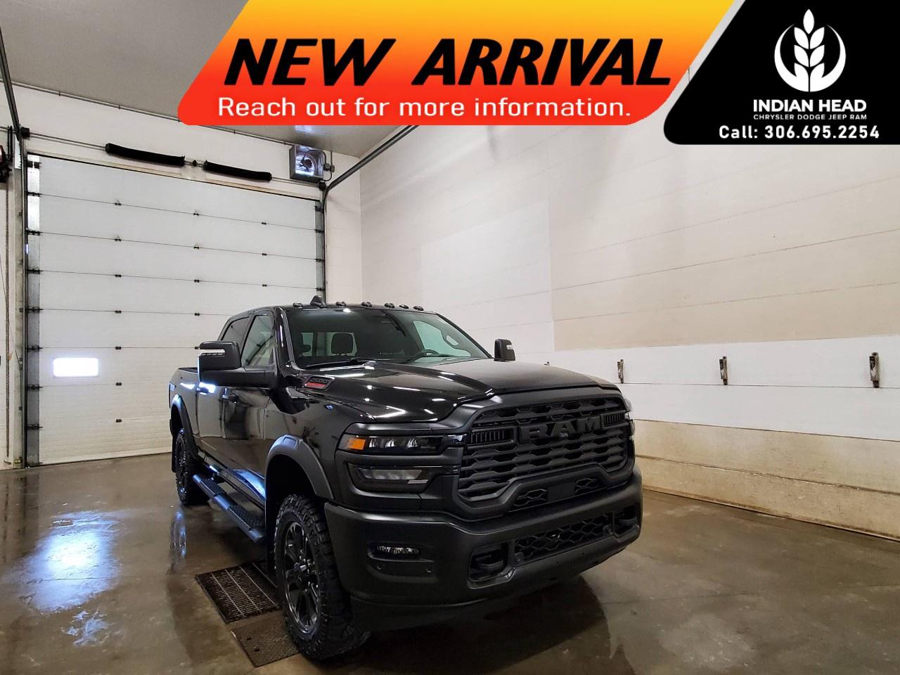 <p>The 2026 Ram 2500 Warlock 4x4 Crew Cab in an impressive black finish is the embodiment of power and poise. With its advanced 4×4 drivetrain, this tough truck handles demanding terrains with remarkable ease, making every drive smooth and controlled.</p><p>Clad in bold black wheel flares and paired with performance-tuned shocks both front and rear, the Ram 2500 Warlock showcases a rugged yet refined style. The heated exterior mirrors, complete with turn signals and courtesy lamps, offer a blend of functionality and modern flair. Its aesthetic is further boosted by unique Warlock decals, adding a distinguished touch to its robust appearance.</p><p>Step inside to find an interior that rivals its exterior in luxury. Yet, it's the cutting-edge technology that truly stands out. A suite of convenience features, including a backup camera, smart device integration, Wi-Fi hotspot, and a sophisticated Bluetooth connection, ensures you stay connected on all fronts. Safety is paramount with brake assist and adaptive cruise control ready to support every journey.</p><p>If you're in the market for a capable and stylish truck that combines modern tech with rugged charm, the 2026 Ram 2500 Warlock is calling your name. Contact our dealership today to learn more and schedule a test drive.</p>