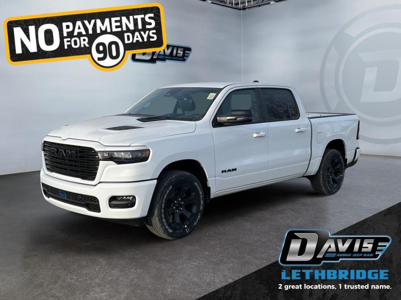 <b>Navigation, Apple CarPlay, Android Auto, 360 Camera, Heated Seats!</b><br /> <br /> <br /> <br />Experience the perfect balance of power and luxury in the 2026 Ram 1500, built to handle every job with style. <br /> <br />The Ram 1500's unmatched luxury transcends traditional pickups without compromising its capability. Loaded with best-in-class features, it's easy to see why the Ram 1500 is so popular. With the most towing and hauling capability in a Ram 1500, as well as improved efficiency and exceptional capability, this truck has the grit to take on any task.<br /> <br />This Bright White Crew Cab 4X4 pickup has an Automatic transmission and is powered by a 420HP 3.0L Straight 6 Cylinder Engine. <br /> <br /> Our 1500's trim level is Sport. This Ram 1500 in Sport trim rewards you with front heated seats, a leather-wrapped heated steering wheel, a 360 camera system, a 10-speaker Alpine audio, and a 12-inch infotainment screen with inbuilt navigation, Apple CarPlay and Android Auto, and 4G LTE Wi-Fi hotspot. Additional features include class IV towing equipment, aluminum wheels, power adjustable pedals, intersection collision assist, evasion assist, lane keep assist with lane departure warning, and even more! This vehicle has been upgraded with the following features: Navigation, Apple CarPlay, Android Auto, 360 Camera, Heated Seats, Heated Steering Wheel, Aluminum Wheels.<br /><br /> <br />To apply right now for financing use this link: <a href=https://www.bridgecitychrysler.com/pre-approval/ target=_blank rel=nofollow noopener noreferrer>https://www.bridgecitychrysler.com/pre-approval/</a><br /><br /> <br /><br />As a premier Chrysler, Dodge, Jeep and RAM dealership, Bridge City Chrysler proudly offers an extensive selection of new and used vehicles to meet every drivers needs. Customers across Lethbridge, Fort Macleod, Taber, Claresholm, Coaldale, and beyond trust us for daily vehicle specials, certified service and parts, and a seamless online inventory experience. <br /><br /> With competitive financing options and expert support, we make car buying easy and enjoyable. <br /><br /> Ready to hit the road? Schedule your test drive today at Bridge City Chrysler, your trusted Chrysler, Dodge, Jeep and RAM dealer in Lethbridge, Alberta.<br /><br /> Vehicle pricing offer shown expires 2026-01-31. <br /> Come by and check out our fleet of 80+ used cars and trucks and 130+ new cars and trucks for sale in Lethbridge. o~o