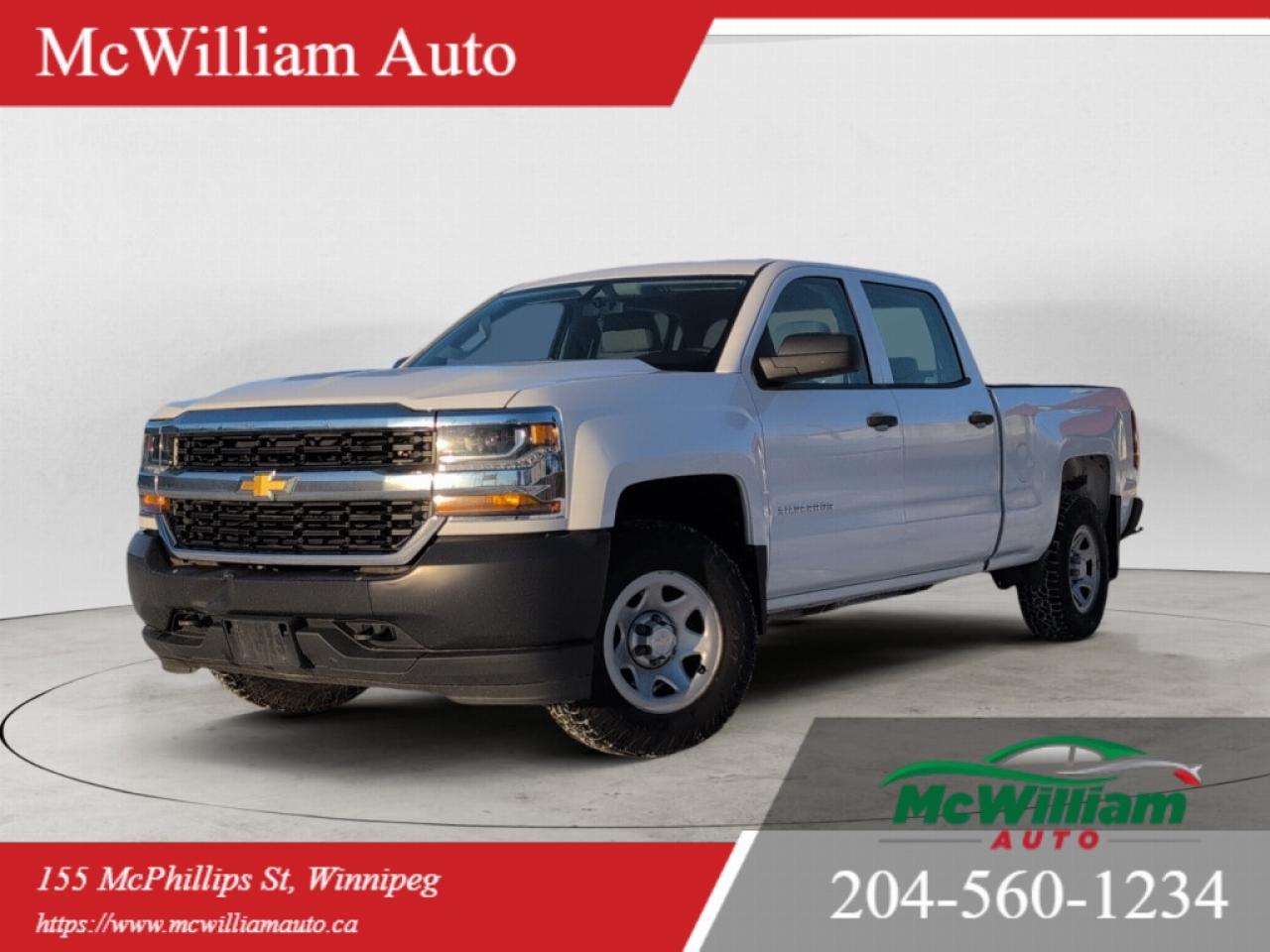 Used 2018 Chevrolet Silverado 1500 1LT 4x4 Crew Cab | BACK UP CAM | ZERO ACCIDENTS | for sale in Winnipeg, MB
