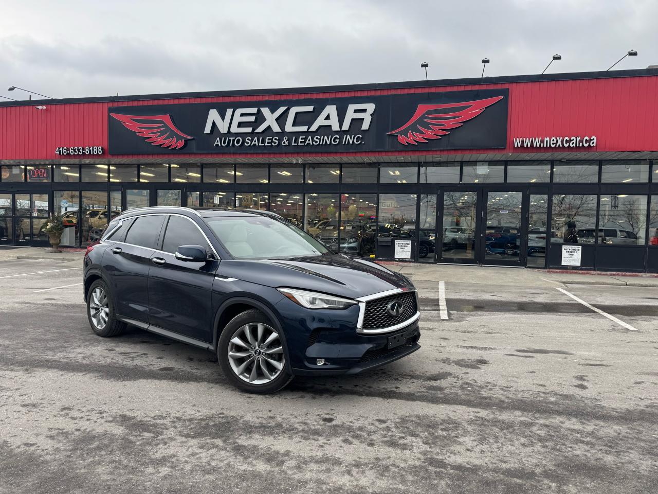 2019 Infiniti QX50 LUXE AWD LEATHER P/SUNROOF NAV CARPLAY B/SPOT CAME