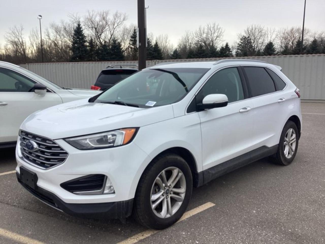 This Ford Edge has a dependable Turbo Gas 4cyl 2.0 L engine powering this Automatic transmission. Power Passenger Seat, Power Hatch, Power Drivers Seat, Lane Departure.*This Ford Edge Features the Following Options *Heated Steering Wheel, Heated Seats - Front, Factory Remote Start, Blind Spot Monitoring, Apple Carplay, Android Auto, Adaptive Cruise, Transmission: 8-Speed Automatic w/SelectShift , steering wheel mounted paddle shifters, Active Transmission Warm-Up, Tires: 245/60R18 AS, SYNC 3 Communications & Entertainment System, enhanced voice recognition, 8 LCD capacitive touchscreen in center stack w/swipe capability, pinch-to-zoom capability included when equipped w/available voice-activated touchscreen navigation system, AppLink, 911 Assist, 2 smart-charging multimedia USB ports, Rear Collision Warning, AM/FM Stereo/MP3 Capable, 9 speakers, Steering Wheel Controls, Voice Activation and External Memory Control. Engine Twin Scroll 2.0L Ecoboost, auto start-stop technology and active grille shutters (STD).*Stop By Today *For a must-own Ford Edge come see us at Haldimand Motors Ltd., 42 Talbot St E, Cayuga, ON N0A 1E0. Just minutes away!