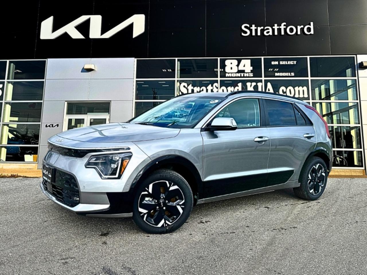 <br> <br>  The only vehicle you may ever need, this Kia Niro EV has astounding driving range and fast charging capability. <br> <br>This Kia Niro EV is more than just an electric vehicle. This crossover is the future of commuting. Capable of turning every chore into an experience, this Kia Niro EV offers the best of crossover utility and EV efficiency in a beautiful package. With its incredible design, impressive range, and fast charging capability, this Kia Niro EV may be the only vehicle you ever need.<br> <br> This steel gray SUV  has an automatic transmission.<br><br> <br>To apply right now for financing use this link: <a href=https://www.stratfordkia.com/credit-application/ target=_blank>https://www.stratfordkia.com/credit-application/</a><br><br> <br/><br>While every effort is made to ensure accuracy, we are not responsible for any errors and omissions. ***In-stock vehicle may differ from online listing— Please confirm details with dealerPlease see your dealer for current pricing. <br><br>Come partake in a great vehicle shopping experience at Stratford Kia. 863 Erie Street Stratford ON, N5A 6S4<br> Come by and check out our fleet of 30+ used cars and trucks and 80+ new cars and trucks for sale in Stratford.  o~o