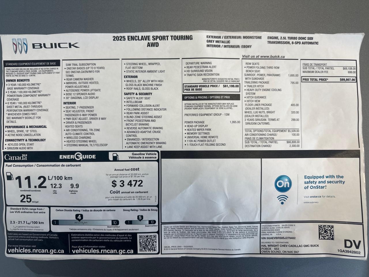 2025 Buick Enclave Sport Touring 4dr All-Wheel Drive Photo