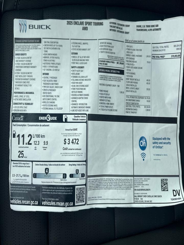 2025 Buick Enclave Sport Touring 4dr All-Wheel Drive Photo