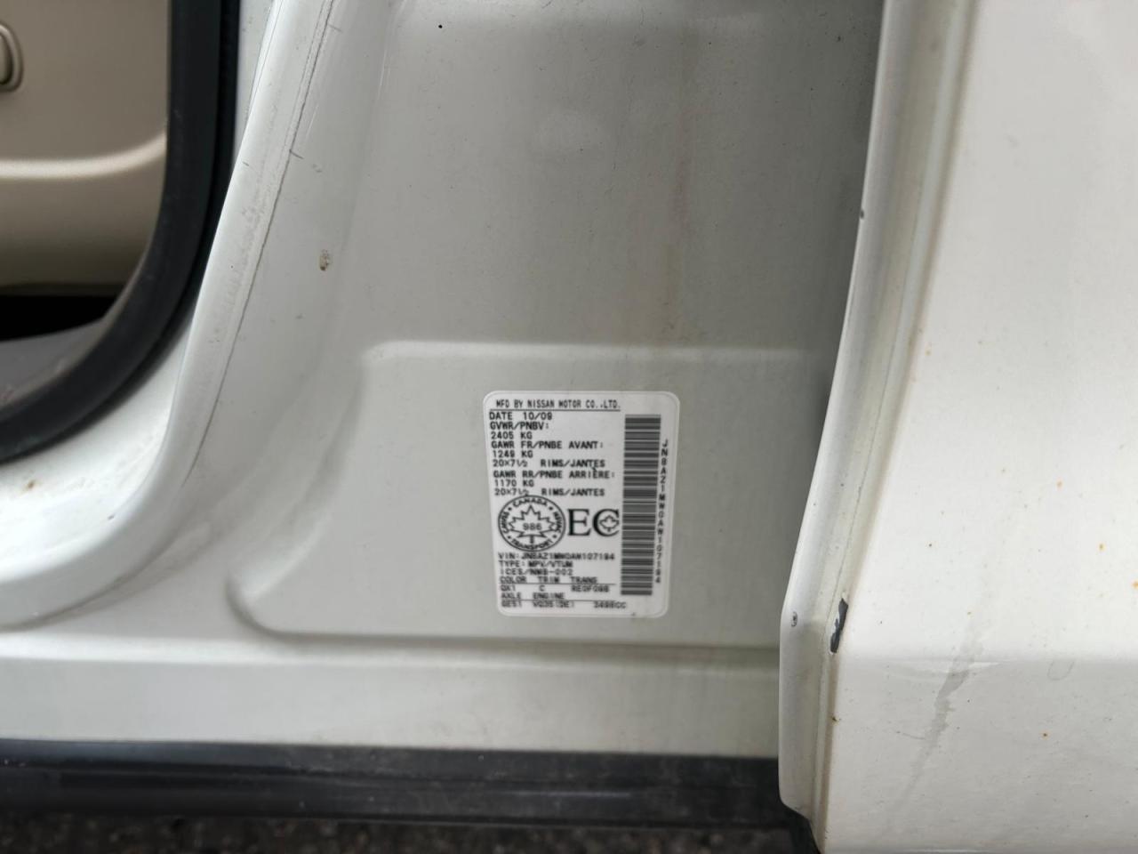 2010 Nissan Murano AWD 4DR LE Photo