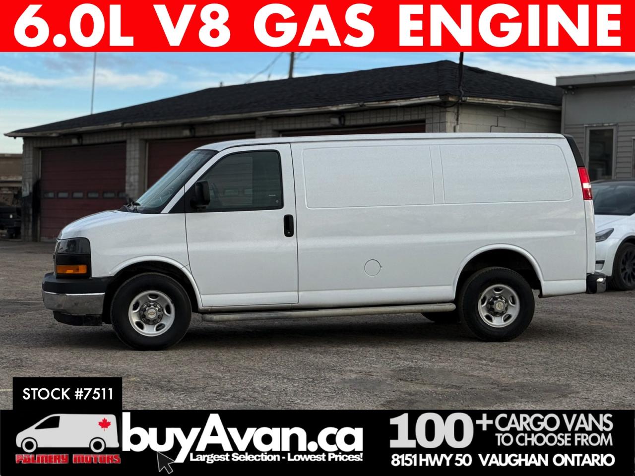 2018 GMC Savana Cargo Van 2500 Shelves + Divider 6.0L V8 Photo