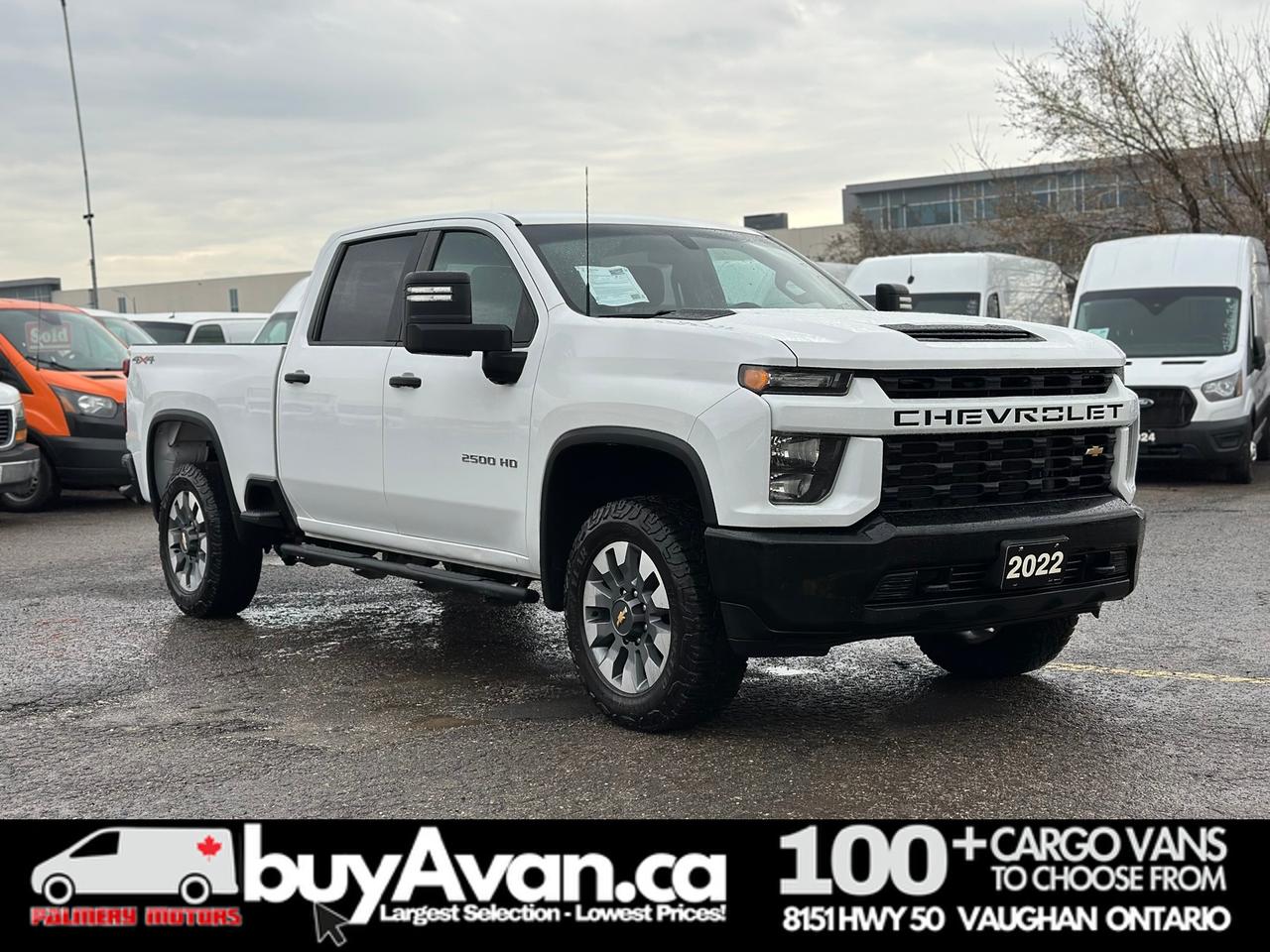 2022 GMC Sierra 2500 Custom 4x4 Crew Cab   Clean Carfax   Certified Photo