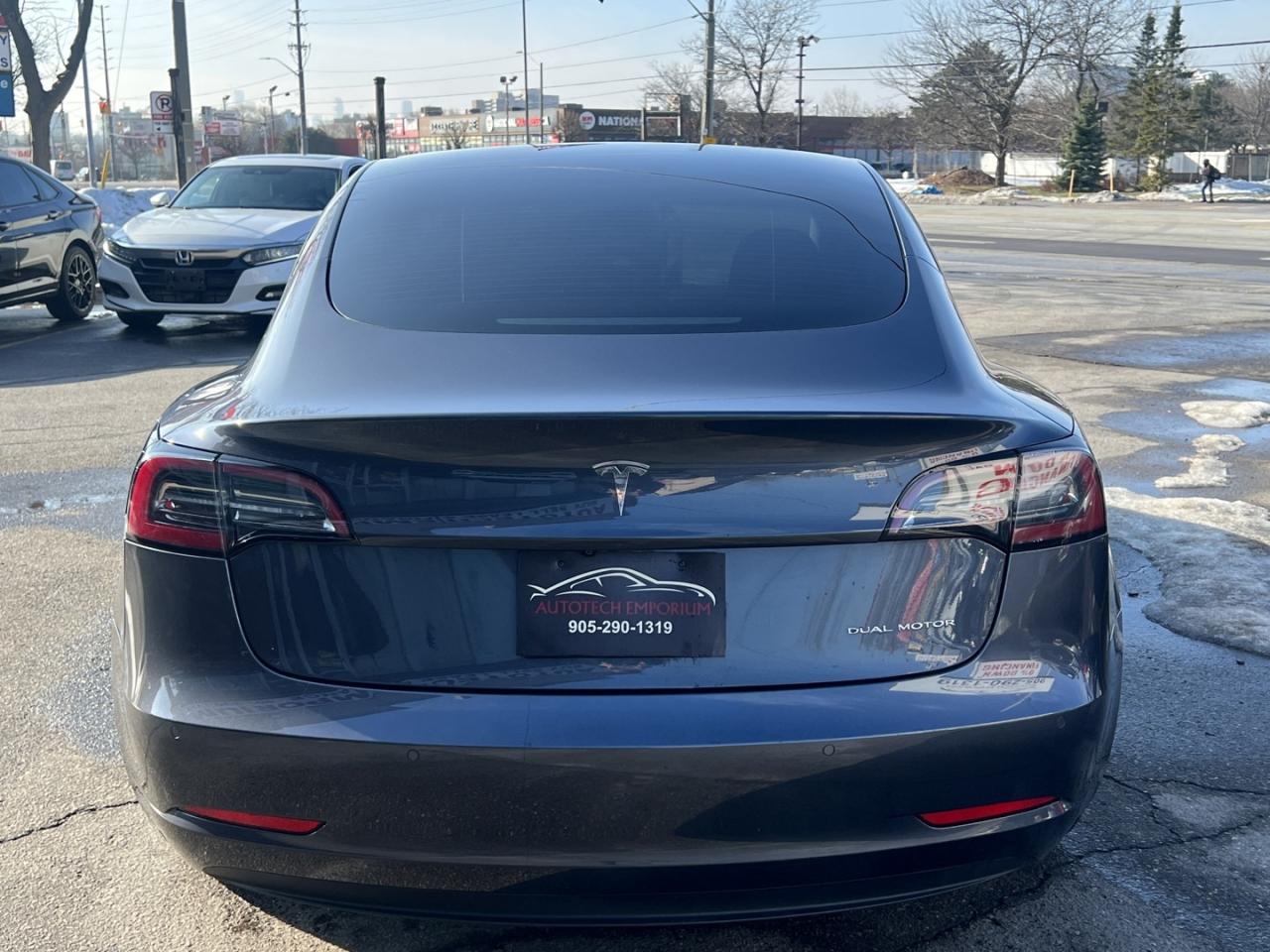 2021 Tesla Model 3 LONG RANGE AWD   Pano Roof   Blind Spot   Htd Stee Photo2