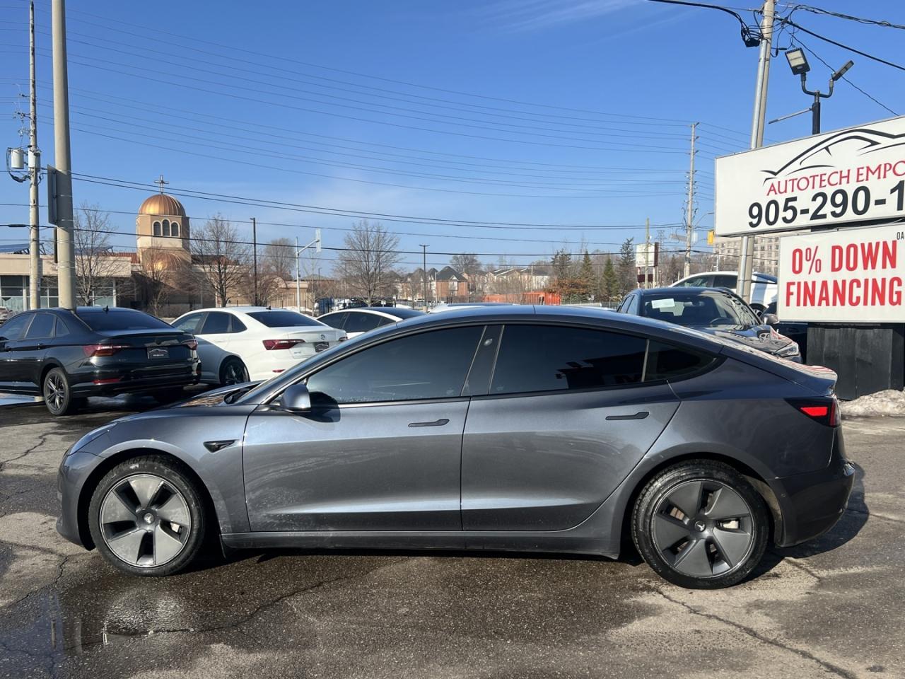 2021 Tesla Model 3 LONG RANGE AWD   Pano Roof   Blind Spot   Htd Stee Photo