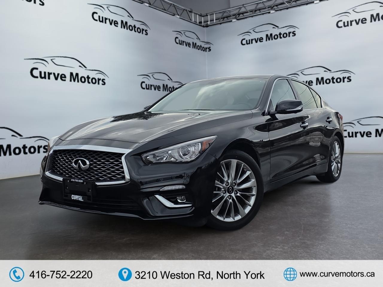 2021 Infiniti Q50 LUXE AWD *300 HP/NO ACCIDENTS/ROOF/CARPLAY/360 CAM Photo2