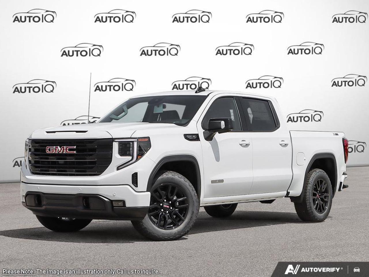 Introducing this brand-new <b>2026 GMC Sierra 1500 Elevation</b> is finished in Summit White with a Ebony, Perforated Leather-Appointed Seat Trim interior, creating a sharp, classic, and high-contrast appeal.<br><br>Powered by a responsive <b>5.3L 8cyl</b> engine paired with a smooth <b>8 Speed Automatic</b> and a confident <b>4x4</b> system.<br><br>Equipped with a true <b>4x4 system</b>, this vehicle is ready for serious adventure, offering superior off-road capability.<br>Powered by a commanding <b>5.3L 8cyl</b>, delivering impressive horsepower and torque.<br><br><b>Model Highlight:</b> Recognized for its professional-grade capability, innovative features like the MultiPro tailgate, and comfortable ride.<br><br>Equipped with an <b>8-Speed Automatic</b> transmission, this vehicle offers a perfect balance of smooth performance and decisive power delivery.<br><br>As a powerful Pickup Truck, this Crew Cab configuration offers maximum interior room, ideal for passengers and cargo. Full configuration: 4WD Crew Cab 147 inches Elevation.<br><br><b>Key Highlights:</b><br><b>Equipment & Condition</b><br>• <b>Full Transparency:</b> Over <b>26</b> high-resolution photos are online for you to view every detail.<br><br><b>Factory Options:</b> ELEVATION PREF EQUIP GRP ,  ENG 5.3L ECOTEC3 V8 ,  10-SPEED A/T WITH ELECTRONIC PRECISION SHIFT ELECTRONICALLY CONTROLLED ,  SUMMIT WHITE ,  SEATS FRONT BUCKET ,  JET BLACK LEATHER-APPOINTED FRONT SEAT TRIM ,  ELEVATION PREMIUM PKG ,  LPO GMC PROTECTION PKG ,  TAILGATE GMC MULTIPRO TAILGATE ,  X31 OFF-ROAD AND PROTECTION PKG ,  LPO BLACK TUBULAR ASSIST STEPS 6 RECTANGULAR ,  LPO BLACK GMC EMBLEMS<br><br><b>Key Features & Equipment:</b><br><b>Safety & Driver Assistance:</b> PANIC ALARM, TRACTION CONTROL, ABS BRAKES, BRAKE ASSIST, DUAL FRONT IMPACT AIRBAGS, DUAL FRONT SIDE IMPACT AIRBAGS<br><b>Comfort & Convenience:</b> ILLUMINATED ENTRY, PASSENGER VANITY MIRROR, REMOTE KEYLESS ENTRY, HEATED STEERING WHEEL, OVERHEAD CONSOLE, POWER WINDOWS<br><b>Technology & Entertainment:</b> TRIP COMPUTER, RADIO DATA SYSTEM, NAVIGATION SYSTEM, TACHOMETER, COMPASS, OUTSIDE TEMPERATURE DISPLAY<br><b>Performance & Capability:</b> TRAILER SWAY CONTROL, TRAILER HITCH, FRONT ANTI-ROLL BAR, FRONT WHEEL INDEPENDENT SUSPENSION, SPEED-SENSING STEERING, ENG 5.3L ECOTEC3 V8<br><b>Exterior & Styling:</b> ALLOY WHEELS, REAR STEP BUMPER, DELAY-OFF HEADLIGHTS, FRONT FOG LIGHTS, FULLY AUTOMATIC HEADLIGHTS, PERIMETER/APPROACH LIGHTS<br><br>Discover all the features this <b>GMC Sierra 1500</b> has to offer. Book your test drive appointment!<p> </p><h4>DEALER DEMO</h4><p><em>Note: This is a used demo vehicle. The price may include added aftermarket accessories. Please contact dealer for details and current mileage.</em></p><h4>BUY WITH COMPLETE CONFIDENCE</h4><p>- AutoIQ Exclusive Pre-Owned Program<br>- Shop online or in-store, any way you want it<br>- Virtual trade estimate & appraisal<br>- Virtual credit approval & eSignature<br>- 7-Day Money Back Guarantee*</p><p>The AutoIQ Dealership Group came together in 2016 with a mission to deliver an exceptional car-buying experience. With 8 dealerships across Ontario, offering 13 brands and over 1500 vehicles in stock, AutoIQ customers can expect great selection, value, and trust. Buying a new vehicle is a significant purchase, and we want to ensure that you LOVE it! Whether you are purchasing a new or quality pre-owned vehicle from us, we offer attractive financing rates and flexible terms, regardless of your credit.</p><p>SPECIAL NOTE: This vehicle is reserved for AutoIQs retail customers only. Please, no dealer calls. Errors and omissions excepted.</p><p>*As-traded, specialty or high-performance vehicles are excluded from the 7-Day Money Back Guarantee Program (including, but not limited to Ford Shelby, Ford mustang GT, Ford Raptor, Chevrolet Corvette, Camaro 2SS, Camaro ZL1, V-Series Cadillac, Dodge/Jeep SRT, Hyundai N Line, all electric models)</p>