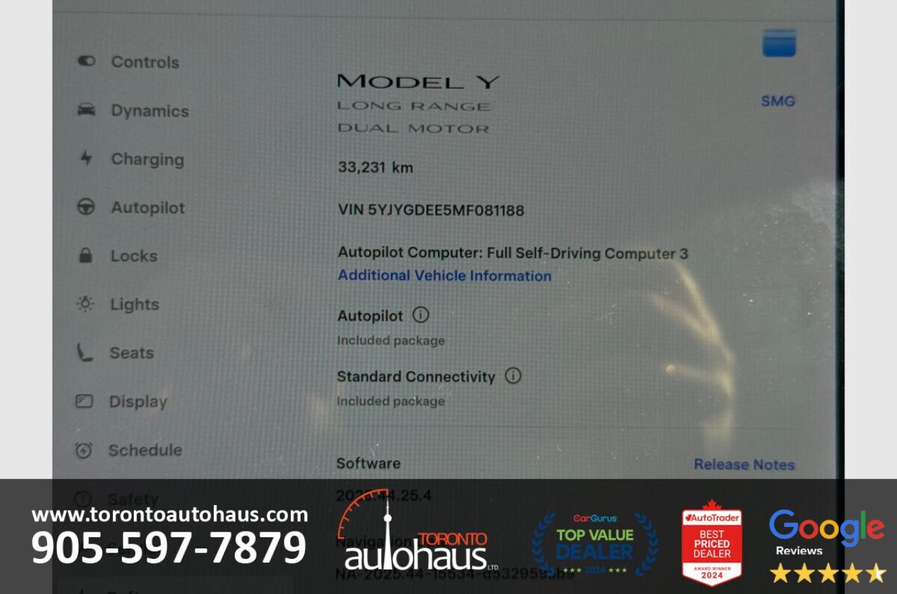 2021 Tesla Model Y LONG RANGE/AWD/NO ACCIDENTS/WHITE INT Photo