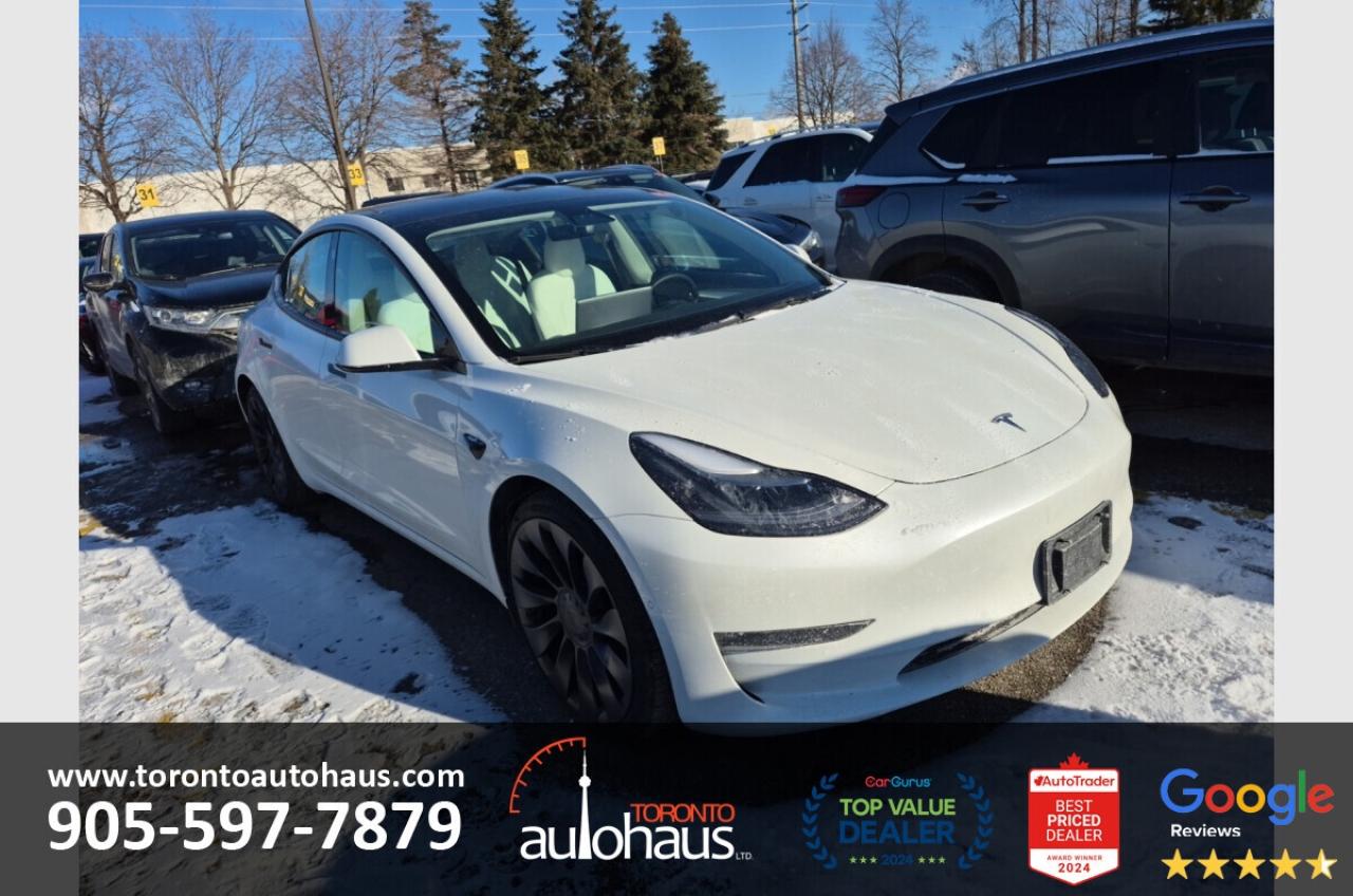 2021 Tesla Model 3 Performance I AWD I WHITE INTERIOR Photo0