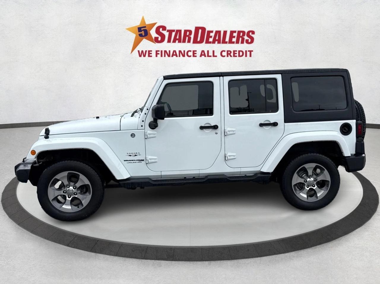 2018 Jeep Wrangler JK Unlimited NAV LOADED 2 TOPS CLEAN WE FINANCE ALL CREDIT! Photo3