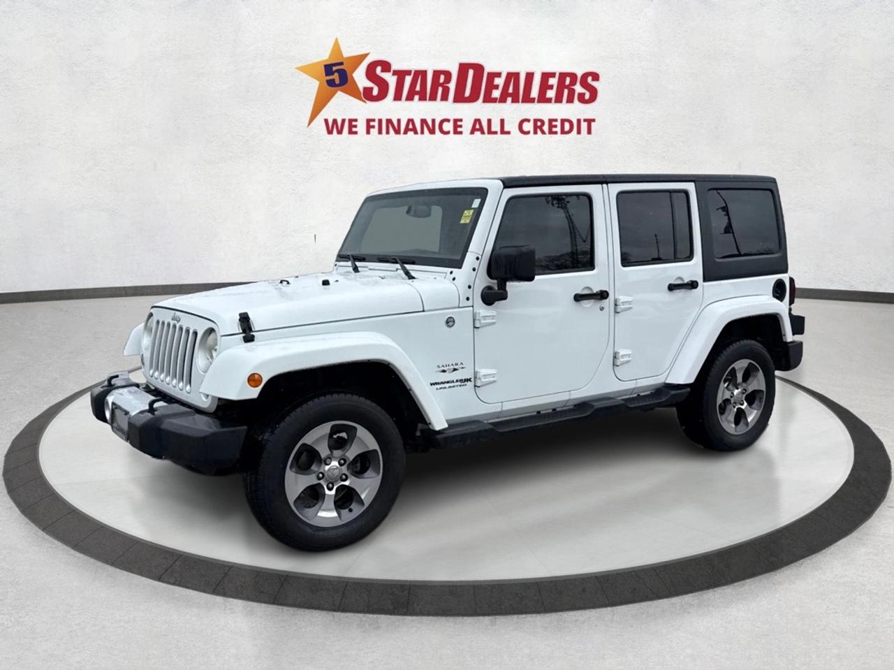 2018 Jeep Wrangler JK Unlimited NAV LOADED 2 TOPS CLEAN WE FINANCE ALL CREDIT! Photo2