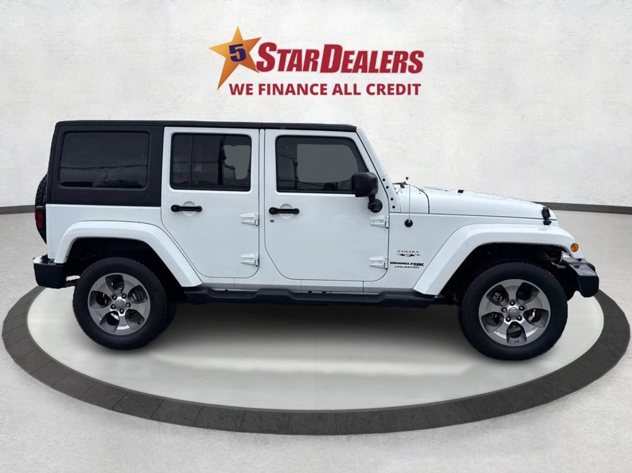 2018 Jeep Wrangler JK Unlimited NAV LOADED 2 TOPS CLEAN WE FINANCE ALL CREDIT! Photo