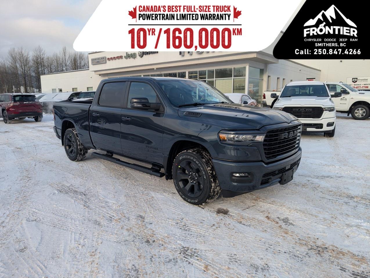 <p>The 2026 Ram 1500 Sport 4x4 Crew Cab (2653264 Box) stands out with its commanding blue exterior and exceptional off-road capabilities. This truck's rugged nature conquers ramps, hills, and trails effortlessly with its reliable 4x4 drivetrain.</p> <p>Step inside and you'll be greeted by a sleek black interior that emanates sophistication alongside practicality. The leather-wrapped, heated steering wheel offers a touch of luxury while the ergonomically-designed seats ensure optimal comfort. The air conditioning and heated front seats further enhance driving pleasure, providing comfort year-round.</p> <p>Technologically advanced, this Ram 1500 comes equipped with a user-friendly navigation system and a large touchscreen infotainment display, ensuring you stay connected wherever you go. Safety is paramount with features like lane assist, adaptive cruise control, parking sensors, and a backup camera all working in harmony to provide peace of mind as you drive.</p> <p>Whether you're an outdoor enthusiast requiring off-road proficiency or someone in search of a reliable workhorse that doubles as a comfortable family vehicle, the Ram 1500 Sport should undoubtedly be on your radar. Don't hesitate to get in touch with our dealership today to learn more about this impressive truck and schedule a test drive.</p>