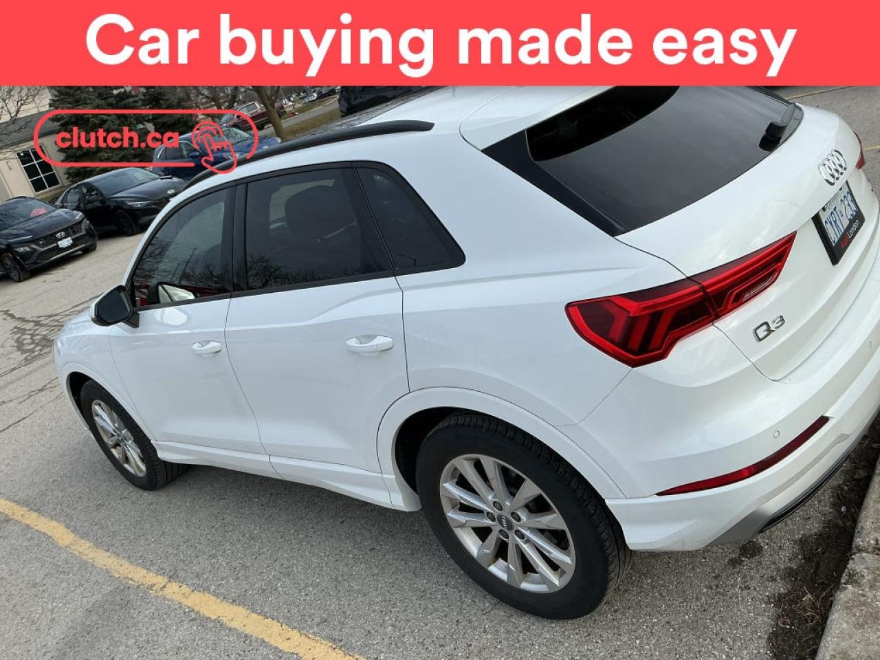 NO ACCIDENTS / CLEAN CARFAX / Brake Assist, Front Heated Seats, Climate Control and more!<br> <br>Clutch is the largest online used car retailer in Canada, delivering a seamless, hassle-free car-buying experience to drivers everywhere. Shop thousands of used cars online, get the right one delivered to your door, and enjoy peace of mind with our 10-Day Money-Back Guarantee. How sweet is that? To learn more, visit clutch.ca.<br> <br>The top features for this car include:<br> <br>Auto Stop/Start<br>Brake Assist<br>Front Heated Seats<br>Climate Control<br>Dual Zone Front Climate Control<br>Rear Climate Vents<br>Bluetooth Music<br>Touchscreen Display<br>Cruise Control<br>12V Outlet<br>Hands Free Device Connectivity<br>Apple CarPlay<br>Android Auto<br>USB Input<br>Keyless Entry<br>Forward Collision Warning<br>Rain Sensing Wipers<br>Panoramic Sunroof<br>Hill Assistance<br>Rear View Camera<br>Power Driver Seat<br>Ambient Lighting<br> <br>Seamless home delivery - Delivery to your door in a matter of days. Available on select packages.<br> <br>Try it out for 10 days - If you do not like it, we will take it back. <br> <br>Quality assured - All cars go through our rigorous 210-point inspection and reconditioning process.<br> <br>Peace of mind - Warranty and protection plans available.<br> <br>Haggle-free - No haggling or hard sells.<br> <br>100% Transparency - Full inspection reports on every car, including high-res photography and a free Carfax report.<br> <br>Listed price is for cash purchase only and does not include taxes, Shipping Fees (if applicable), Delivery Fees (if applicable), government licensing fees.<br> <br>Previous Provincial Registrations:<br>Ontario<br> <br>Stock # 84673