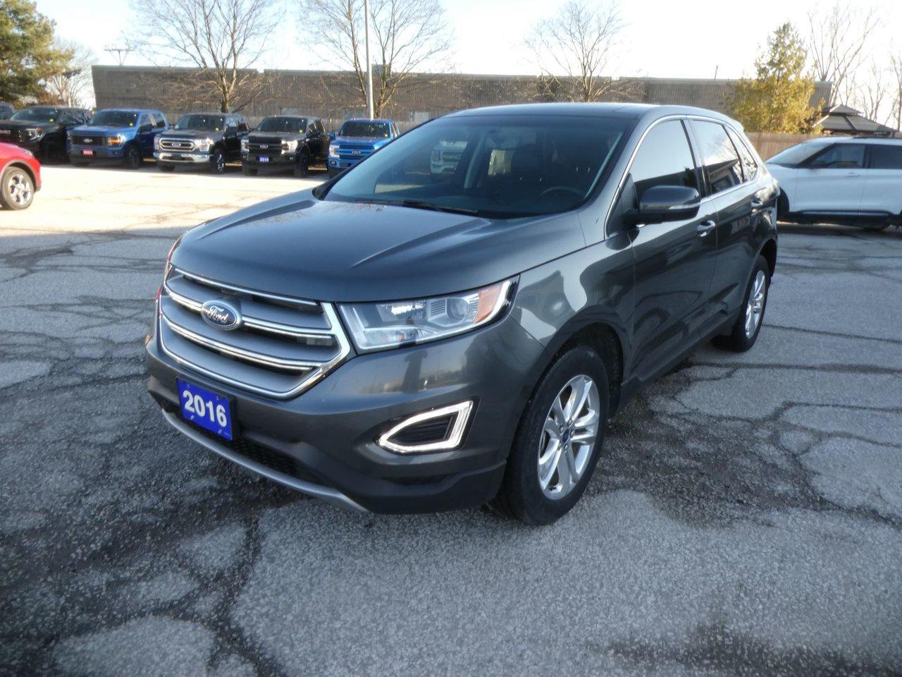 Leather, Navigation, Navi, GPS, Backup Camera, Dual Pane Panoramic Sunroof / Moonroof, Power Liftgate, Heated Seats, AWD, Non Smoker, AWD.

Magnetic 2016 Ford Edge SEL | Heated Seats | Backup Cam | Nav |



CARFAX One-Owner. Save time, money, and frustration with our transparent, no hassle pricing. Using the latest technology, we shop the competition for you and price our pre-owned vehicles to give you the best value, upfront, every time and back it up with a free market value report so you know you are getting the best deal!

Every Pre-Owned vehicle at Ken Knapp Ford goes through a high quality, rigorous cosmetic and mechanical safety inspection. We ensure and promise you will not be disappointed in the quality and condition of our inventory. A free CarFax Vehicle History report is available on every vehicle in our inventory.



Ken Knapp Ford proudly sits in the small town of Essex, Ontario. We are family owned and operated since its beginning in November of 1983. Ken Knapp Ford has used this time to grow and ensure a convenient car buying experience that solely relies on customer satisfaction; this is how we have won 23 Presidents Awards for exceptional customer satisfaction!

If you are seeking the ultimate buying experience for your next vehicle and want the best coffee, a truly relaxed atmosphere, to deal with a 4.7 out of 5 star Google review dealership, and a dog park on site to enjoy for your longer visits; we truly have it all here at Ken Knapp Ford.

Where customers dont care how much you know, until they know how much you care.



Reviews:

* Owners say they appreciate the easy-to-use technology and enjoy a comfortable drive in most conditions. Expect a pleasing punch from the 2.0L engine, which sportier drivers seem to enjoy. The updated infotainment system is easy to learn, even for first-time touchscreen users. Source: autoTRADER.ca