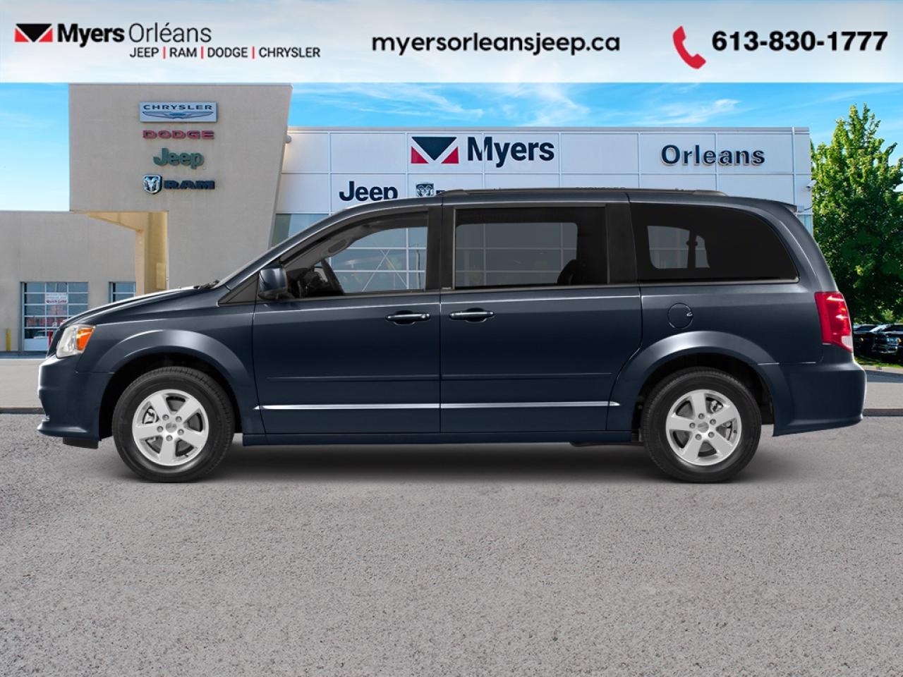 <b>Low Mileage, Air Conditioning,  Steering Wheel Audio Control,  Power Windows,  Cruise Control,  Power Locks!</b><br> <br>  Compare at $16447 -  is just $14999! <br> <br>If a no-nonsense family hauler is what youre after, there are few options better than the Grand Caravan, says Car and Driver. This 2015 Dodge Grand Caravan is fresh on our lot in Orleans. <br> <br>This Dodge Grand Caravan offers drivers unlimited versatility, the latest technology, and premium features. This minivan is one of the most comfortable and enjoyable ways to transport families along with all of their stuff. Dodge designed this for families, and it shows in every detail. Its no wonder the Dodge Grand Caravan is Canadas favorite minivan. This low mileage van has just 55,456 km. Its True Blue Pearl in colour and is completely accident free based on the <a href=https://vhr.carfax.ca/?id=alObgWb5OPXaug/81UtJXu0k2Tl/idid target=_blank>CARFAX Report</a>. It has an Automatic transmission and is powered by a 283HP 3.6L V6 Cylinder Engine. It may have some remaining factory warranty, please check with dealer for details. This vehicle has been upgraded with the following features: Air Conditioning, Steering Wheel Audio Control, Power Windows, Cruise Control, Power Locks.<br> To view the original window sticker for this vehicle view this <a href=http://www.chrysler.com/hostd/windowsticker/getWindowStickerPdf.do?vin=2C4RDGBG5FR593030 target=_blank>http://www.chrysler.com/hostd/windowsticker/getWindowStickerPdf.do?vin=2C4RDGBG5FR593030</a>. <br/><br> <br>To apply right now for financing use this link: <a href=https://www.myersorleansjeep.ca/apply-for-financing/ target=_blank>https://www.myersorleansjeep.ca/apply-for-financing/</a><br><br> <br/><br> Buy this vehicle now for the lowest weekly payment of <b>$89.19</b> with $0 down for 48 months @ 10.99% APR O.A.C. ( Plus applicable taxes -  Plus applicable fees   / Total Obligation of $18552  ).  See dealer for details. <br> <br>The road to new driving experiences begins in our inventory, where youll find an incredible array of brand-new cars, trucks, minivans, and SUVs, including two of our bestselling models, the Dodge Ram 1500 and the Dodge Grand Caravan. If you want to know what the cutting edge of automotive technology looks like, all you have to do is visit Myers Orleans Jeep! Each model comes loaded with the convenient features and cool technology that help make every trip memorable. Looking for additional everyday luxury at a price thats incredibly wallet-friendly? Choose from our selection of quality pre-owned models! If you can think of a road, our friendly and knowledgeable sales team will help you find the perfect vehicle to drive it.<br><br>We may be a well-established dealership thats been part of the community for many years, but that doesnt mean were stuck in the past! At Myers Orleans Jeep, were proud to provide a fresh, modern approach to car buying. Using our array of online tools, you can browse our extensive inventory, schedule a service appointment, order parts, and even apply for credit from wherever youve got a connection. Our goal is to create relationships that will last, and we know that the best way to do this is by providing a dealership experience thats based on honesty, transparency, trust, and a commitment to customers. Stop by today and discover all the ways we go above and beyond for you.<br><br> Come by and check out our fleet of 50+ used cars and trucks and 60+ new cars and trucks for sale in Orleans.  o~o