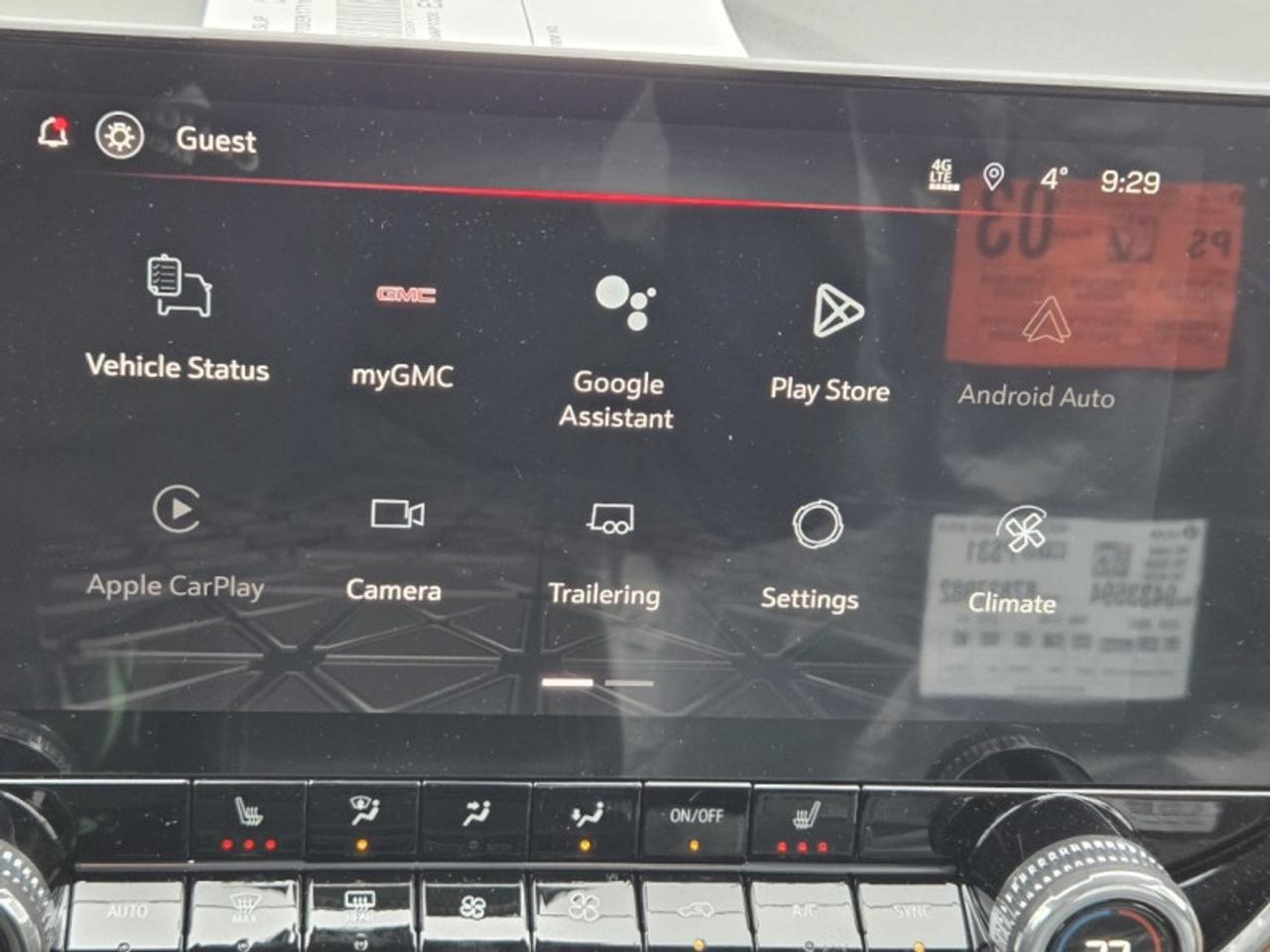 2026 GMC Canyon Elevation  -  Apple CarPlay Photo