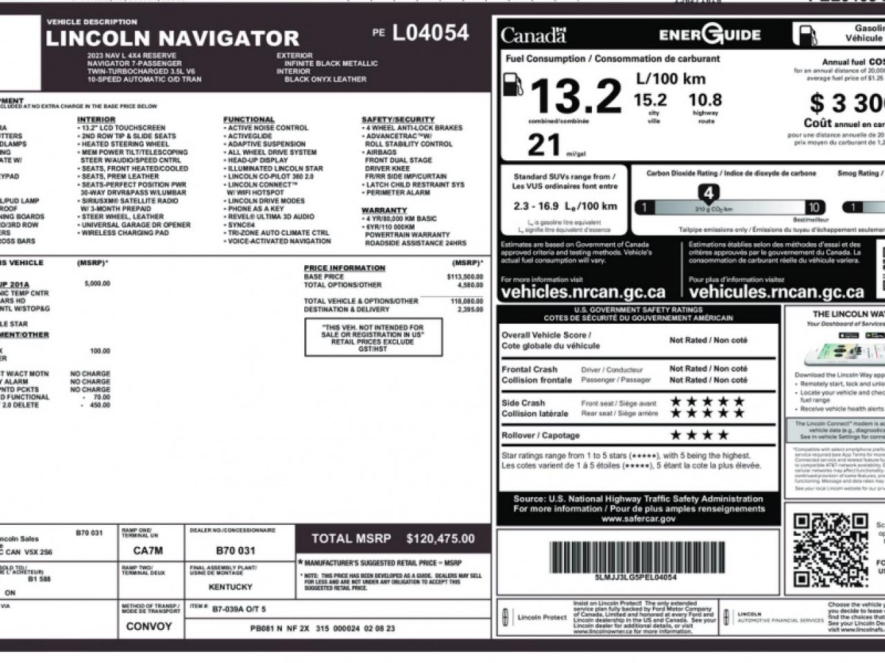 2023 Lincoln Navigator L Reserve  PANO ROOF|NAV|LOADED Photo