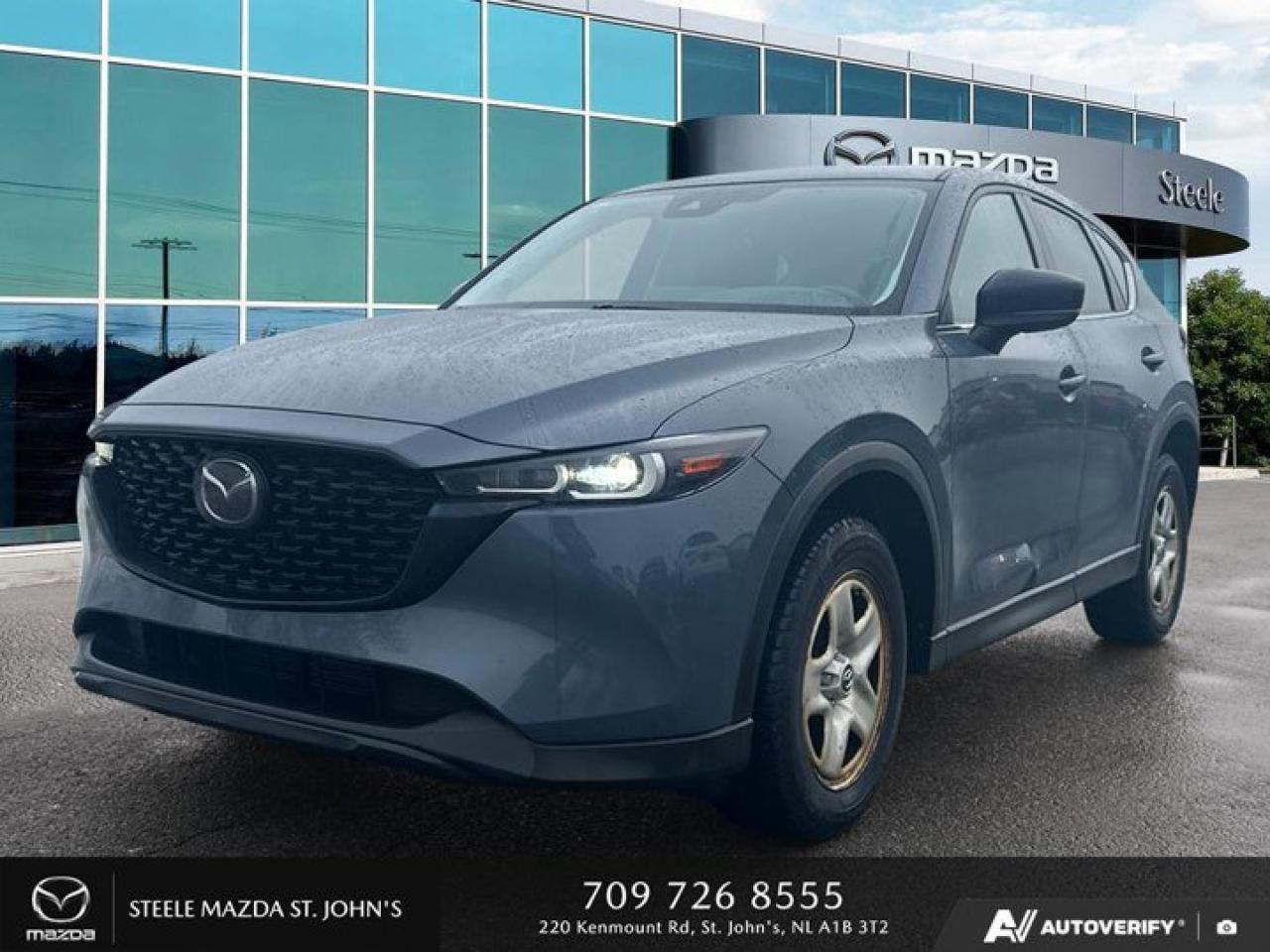 RARE FIND!This Used 2022 Mazda CX-5 Kuro Edition is a sleek and stylish SUV that offers both comfort and performance. With only 79,976 kilometers on the odometer, this vehicle is in excellent condition and ready to hit the road.The gasoline engine is a Regular Unleaded I-4 2.5 L/152, providing a city KM/L of 10 and a highway KM/L of 8. The AWD 6-Speed Automatic transmission ensures smooth handling in any driving conditions. When it comes to features, this Mazda CX-5 Kuro Edition has everything you need for an enjoyable driving experience. The AM/FM/HD Audio System with 6 speakers, along with the 10.25 full-color center display with Mazda Connect Infotainment system, Apple CarPlay and Android Auto compatibility, Bluetooth connectivity, and navigation-ready capability make it easy to stay connected on the go. Plus, the heated front seats with power lumbar support and memory settings for the drivers seat ensure that every journey is comfortable for both driver and passengers alike.Dont miss out on this fantastic opportunity to own a top-quality SUV at Steele Mazda St Johns!