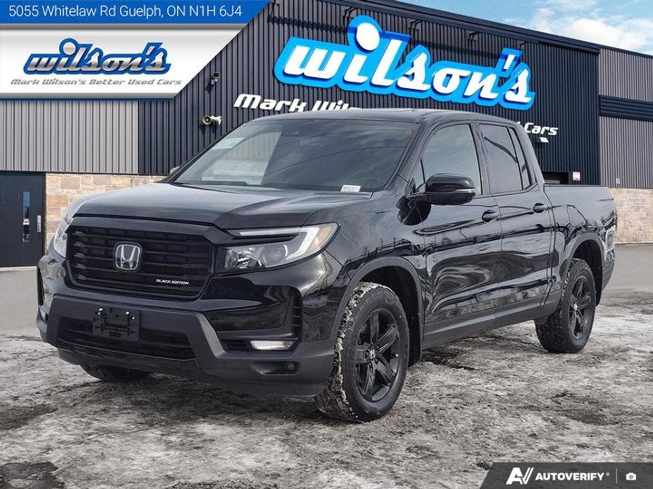 2023 Honda Ridgeline Black Edition AWD | Leather | Sunroof | Nav | Cooled + Heated Seats | Heated Wheel | and More ! Photo0