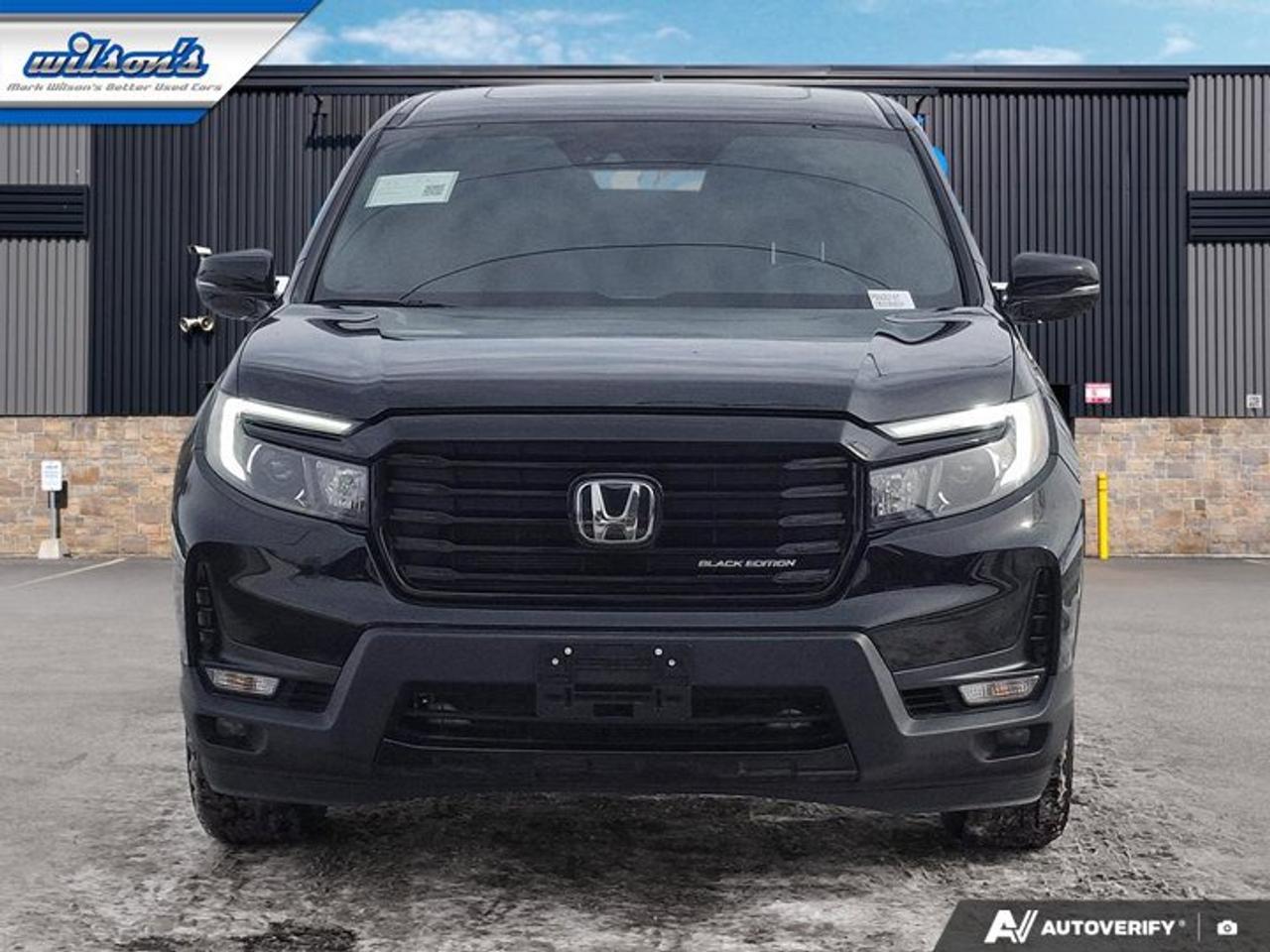 2023 Honda Ridgeline Black Edition AWD | Leather | Sunroof | Nav | Cooled + Heated Seats | Heated Wheel | and More ! Photo