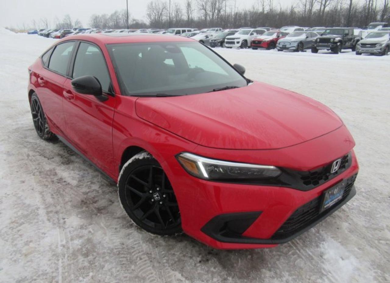 Check out this certified 2022 Honda Civic Hatchback Sport | Sunroof | Heated Seats + Steering | Remote Start | CarPlay | Adaptive Cruise | and More !. Its Automatic transmission and 1.5 L engine will keep you going. This Honda Civic Hatchback comes equipped with these options: Sunroof, Reverse Camera, Remote Start, Heated Steering Wheel, Apple Car Play, Air Conditioning, Adaptive Cruise, Heated Seats, Tilt Steering Wheel, and Steering Radio Controls. See it for yourself at Mark Wilsons Better Used Cars, 5055 Whitelaw Road, Guelph, ON N1H 6J4.60+ years of World Class Service!500+ Live Market Priced VEHICLES! ONE MASSIVE LOCATION!Free Local Delivery Available!FINANCING! - Better than bank rates! 6 Months No Payments available on approved credit OAC. Zero Down Available. We have expert licensed credit specialists to secure the best possible rate for you and keep you on budget ! We are your financing broker, let us do all the leg work on your behalf! Click the RED Apply for Financing button to the right to get started or drop in today!BAD CREDIT APPROVED HERE! - You dont need perfect credit to get a vehicle loan at Mark Wilsons Better Used Cars! We have a dedicated licensed team of credit rebuilding experts on hand to help you get the car of your dreams!WE LOVE TRADE-INS! - Top dollar trade-in values!SELL us your car even if you dont buy ours! HISTORY: Free Carfax report included.Certification included! No shady fees for safety!EXTENDED WARRANTY: Available30 DAY WARRANTY INCLUDED: 30 Days, or 3,000 km (mechanical items only). No Claim Limit (abuse not covered)5 Day Exchange Privilege! *(Some conditions apply)CASH PRICES SHOWN: Excluding HST and Licensing Fees.2021-2026 vehicles may be daily rentals. Please inquire with your Salesperson.