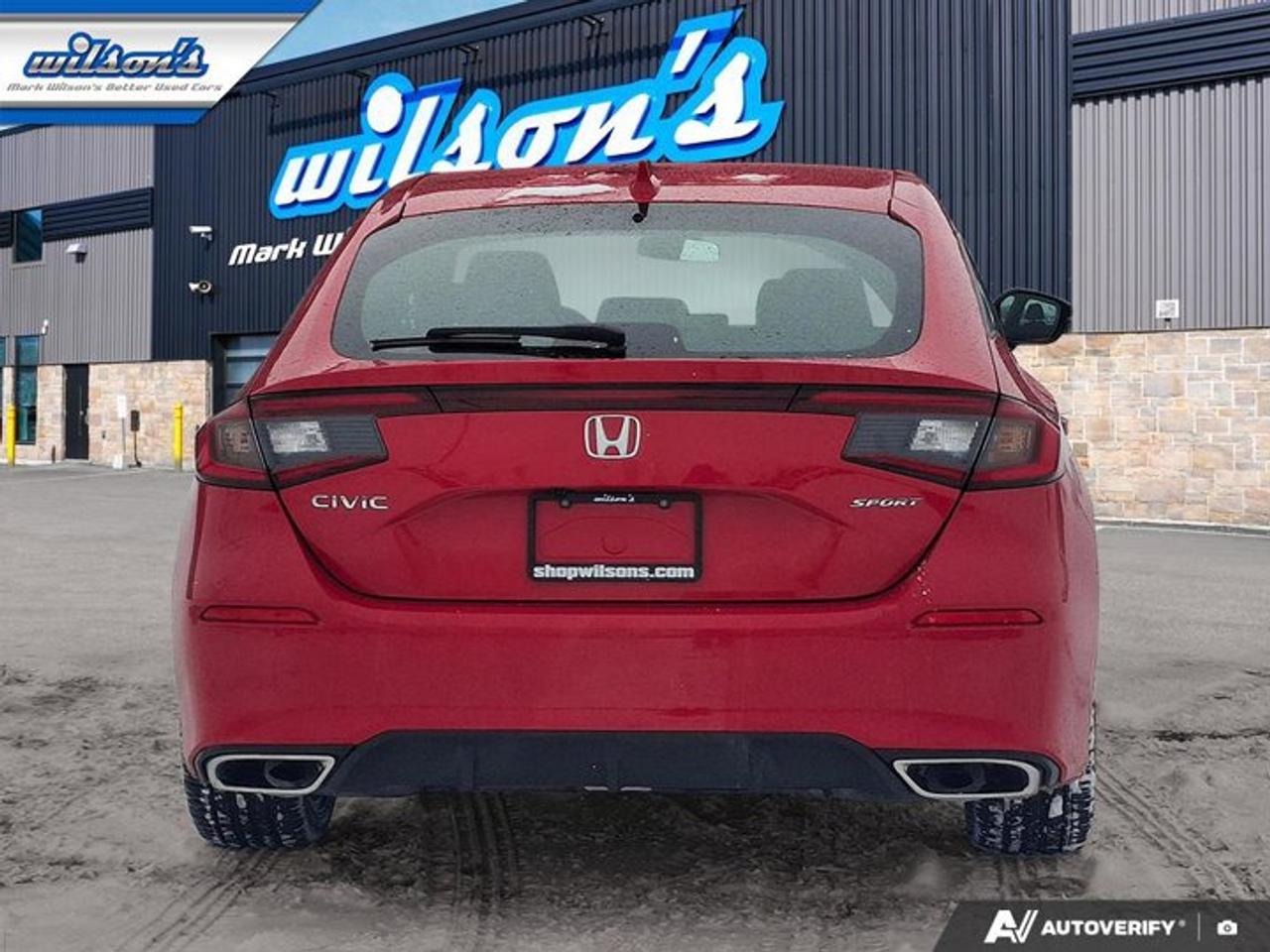 2022 Honda Civic Hatchback Sport | Sunroof | Heated Seats + Steering | Remote Start | CarPlay | Adaptive Cruise | and More ! Photo