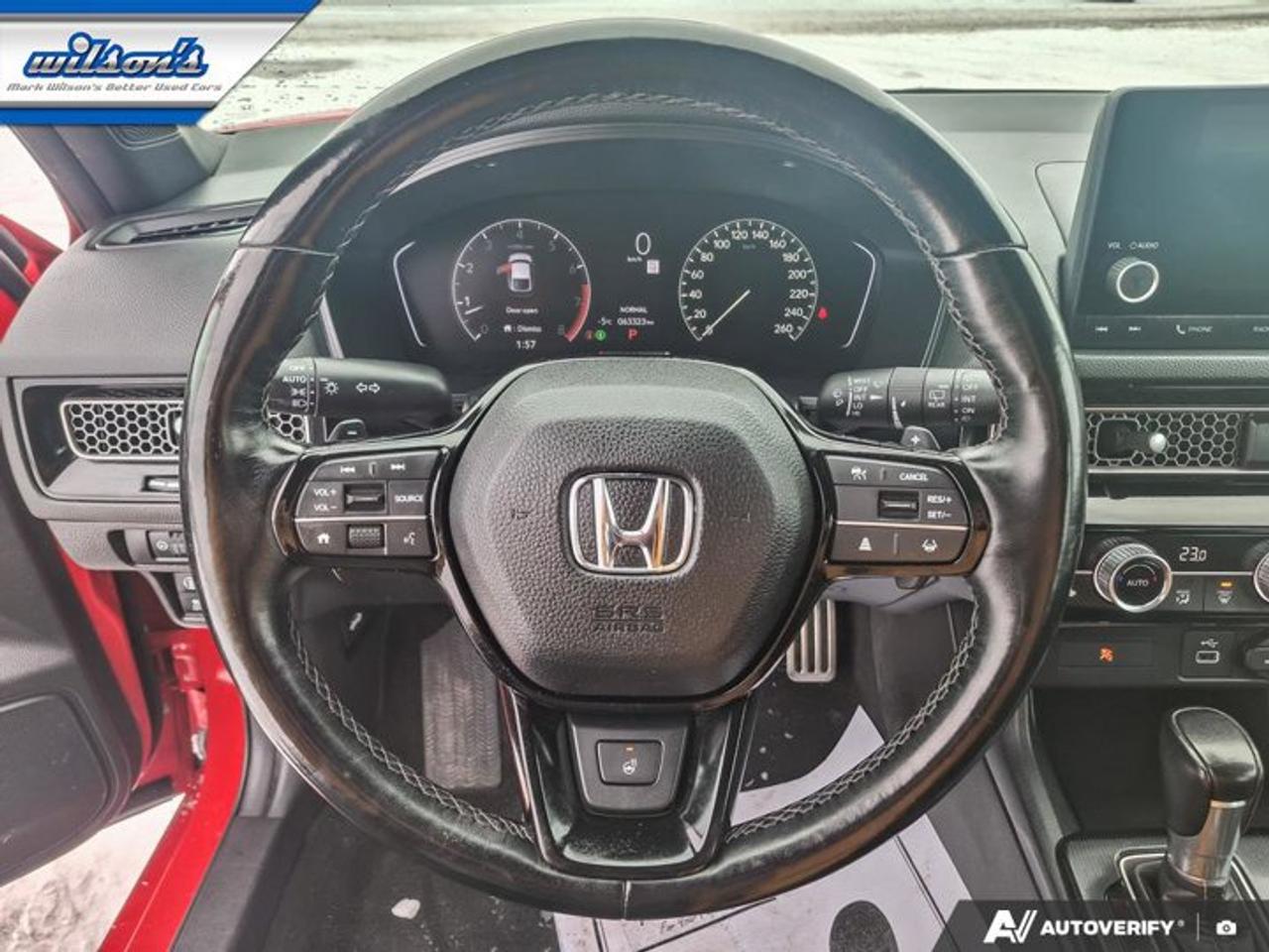 2022 Honda Civic Hatchback Sport | Sunroof | Heated Seats + Steering | Remote Start | CarPlay | Adaptive Cruise | and More ! Photo