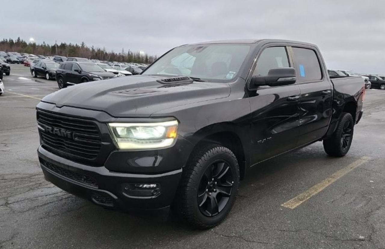 Look at this certified 2023 Ram 1500 Sport Crew 4WD | Hemi | GT Pkg | 3.92 Ratio | Leather | Factory Exhaust + Intake | and More !. Its Automatic transmission and 5.7 L engine will keep you going. This Ram 1500 has the following options: WHEELS: 20 X 9 ALUMINUM (STD), TRANSMISSION: 8-SPEED AUTOMATIC (STD), TIRES: 275/55R20 OWL ALL-SEASON (STD), SPORT PERFORMANCE HOOD, REBEL LEVEL 2 EQUIPMENT GROUP -inc: Media Hub w/2 USB Charging Ports, Power 8-Way Driver Seat, Rear Underseat Compartment Storage, Remote Start System, Rain-Sensing Windshield Wipers, Park-Sense Front/Rear Park Assist w/Stop, 2nd Row In-Floor Storage Bins, Security Alarm, 115V Rear Auxiliary Power Outlet, QUICK ORDER PACKAGE 27L -inc: Engine: 5.7L HEMI VVT V8 w/MDS & eTorque, Transmission: 8-Speed Automatic, Rebel Level 1 Equipment Group, Power 8-Way Driver Seat, MOPAR SPRAY-IN BEDLINER, G/T PACKAGE -inc: Under Seat Lighting, Twill Film Appliques, Leather Wrapped Shift Knob, Leather-Wrapped Steering Wheel, Power Adjustable Pedals w/Memory, Steering Wheel Mounted Shift Control, Sport Performance Hood, MOPAR Bright Pedal Kit, MOPAR Cold Air Intake System, MOPAR Off-Road Truck Floor Mats, Passive Cold End Exhaust, Floor Console, G/T Decal, Exterior Mirrors w/Memory Settings, Front Door Accent Lighting, GT Interior Theme, Radio/Driver Seat/Mirrors/Pedals Memory, Rear Door Accent Lighting, 3.92 Rear Axle Ratio, Performance Pages, ENGINE: 5.7L HEMI VVT V8 W/MDS & ETORQUE -inc: Active Noise Control System, Heavy-Duty Engine Cooling, Passive Tuned Mass Damper, Black Dual Exhaust Tips, HEMI Badge, 18 Aluminum Spare Wheel, and DIAMOND BLACK CRYSTAL PEARLCOAT. See it for yourself at Mark Wilsons Better Used Cars, 5055 Whitelaw Road, Guelph, ON N1H 6J4.