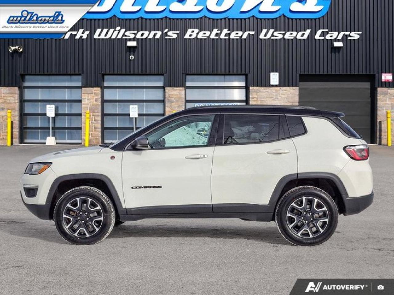 2020 Jeep Compass Trailhawk 4WD | Leather | Heated Seats + Steering | Remote Start | BSM | Carplay + Android and More! Photo