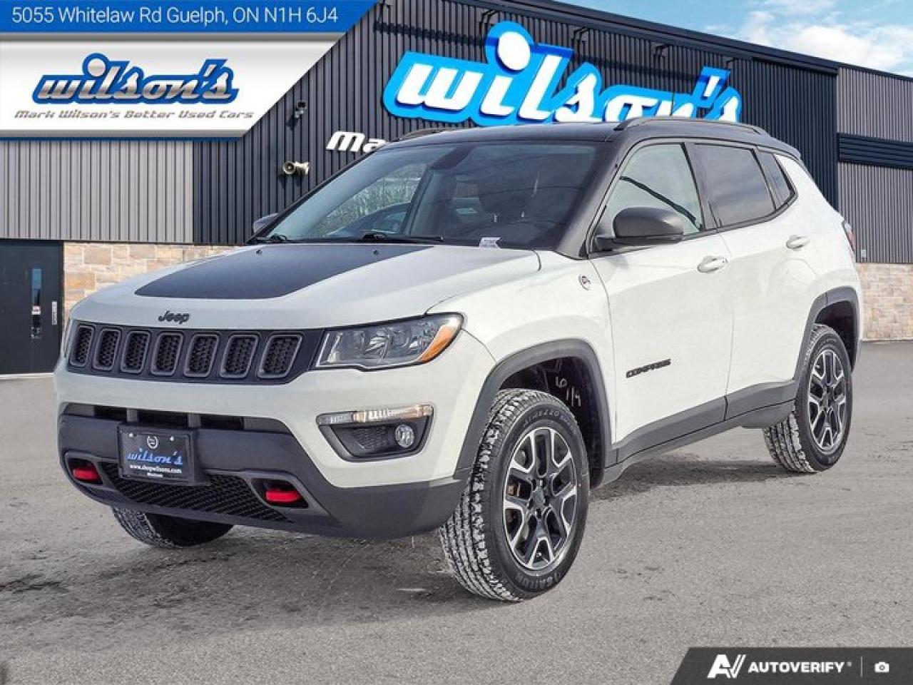 2020 Jeep Compass Trailhawk 4WD | Leather | Heated Seats + Steering | Remote Start | BSM | Carplay + Android and More! Photo0