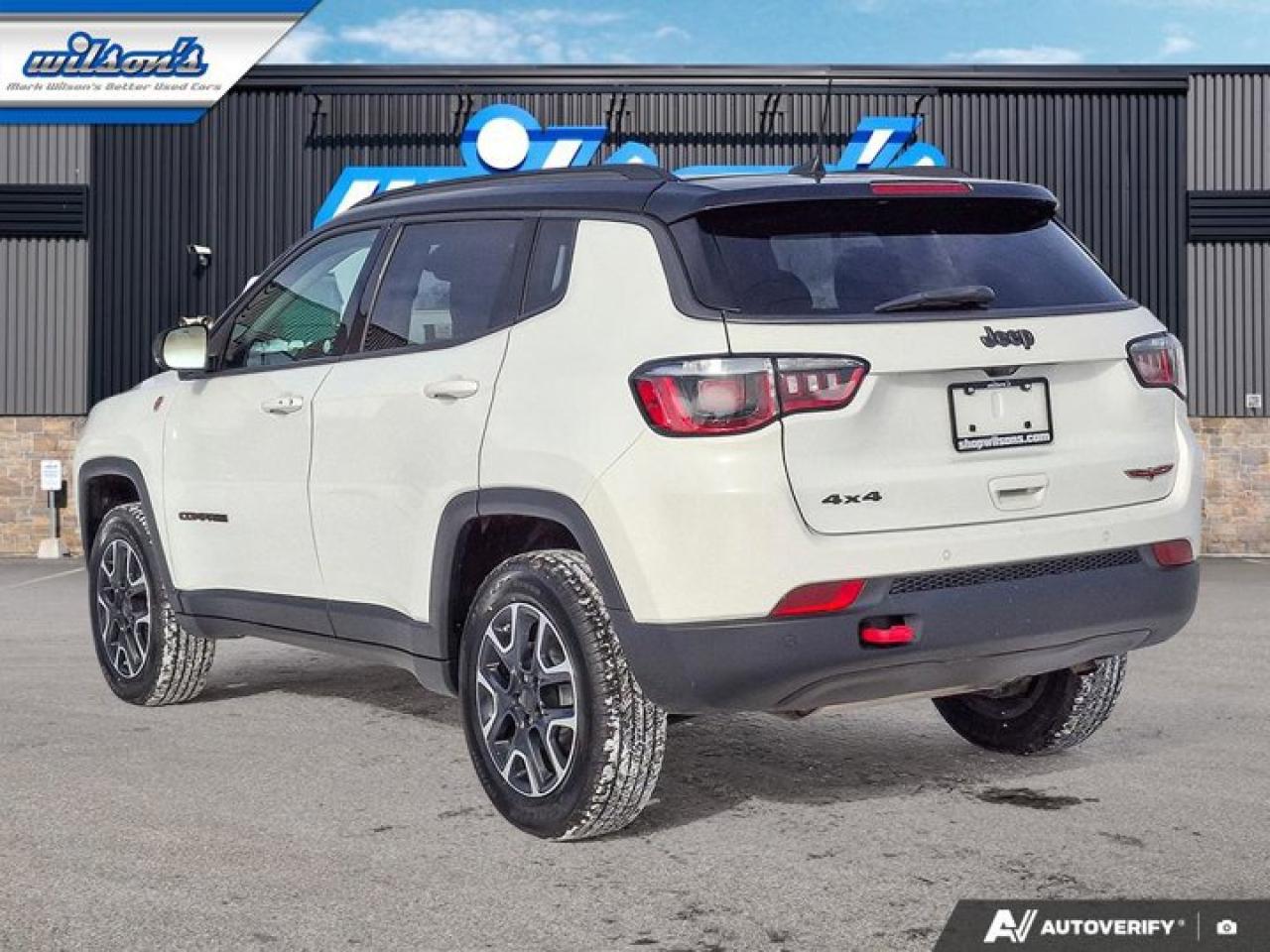 2020 Jeep Compass Trailhawk 4WD | Leather | Heated Seats + Steering | Remote Start | BSM | Carplay + Android and More! Photo2