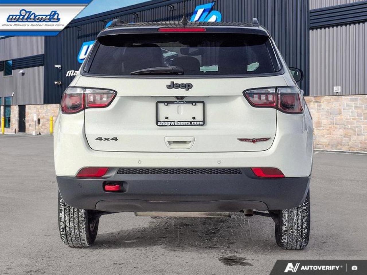 2020 Jeep Compass Trailhawk 4WD | Leather | Heated Seats + Steering | Remote Start | BSM | Carplay + Android and More! Photo