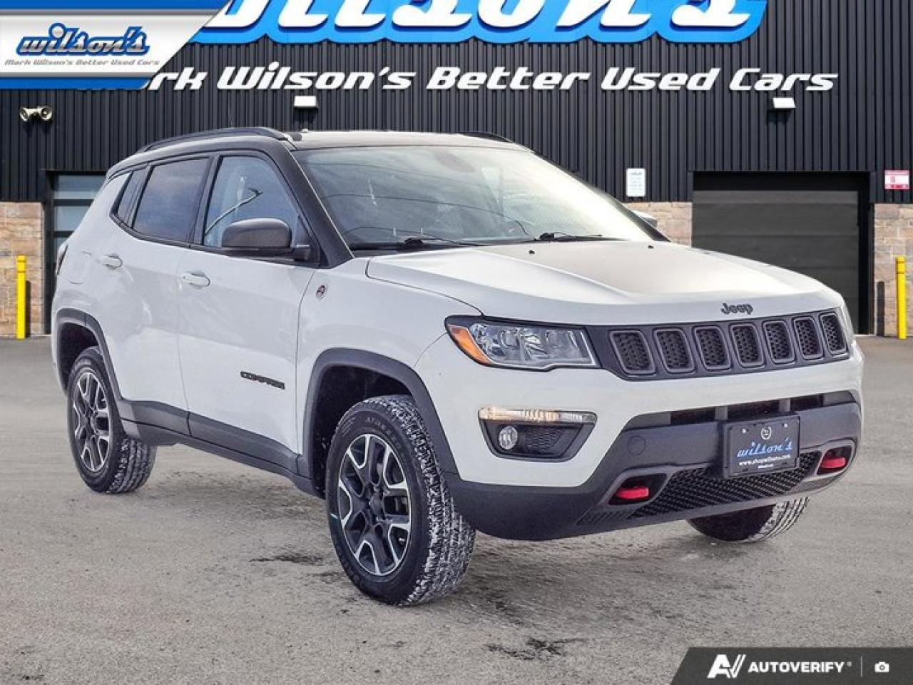 2020 Jeep Compass Trailhawk 4WD | Leather | Heated Seats + Steering | Remote Start | BSM | Carplay + Android and More! Photo