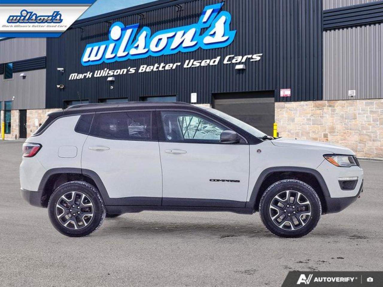 2020 Jeep Compass Trailhawk 4WD | Leather | Heated Seats + Steering | Remote Start | BSM | Carplay + Android and More! Photo