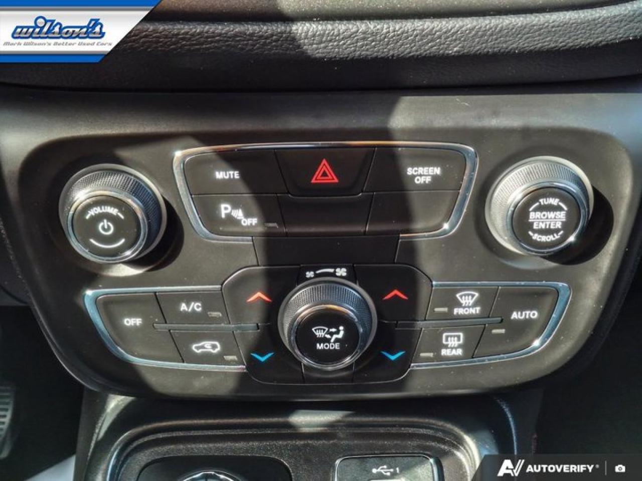 2020 Jeep Compass Trailhawk 4WD | Leather | Heated Seats + Steering | Remote Start | BSM | Carplay + Android and More! Photo