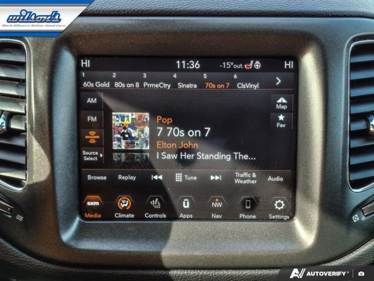 2020 Jeep Compass Trailhawk 4WD | Leather | Heated Seats + Steering | Remote Start | BSM | Carplay + Android and More! Photo