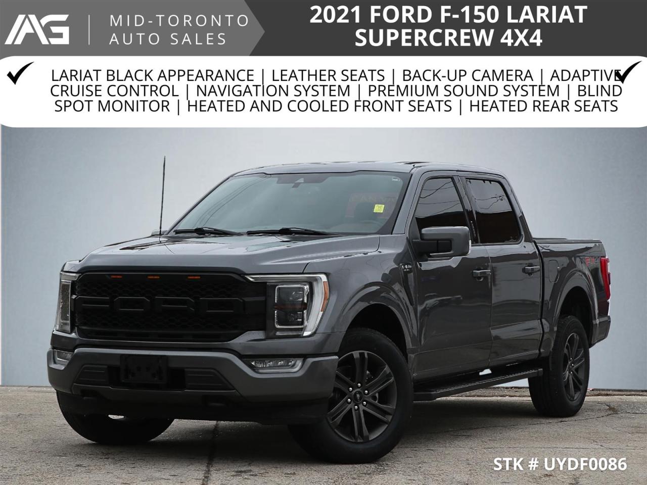 Used 2021 Ford F-150 Lariat SuperCrew V6 4X4 Panoramic Roof | FX4 | 20 inch Whls | Lariat Sport Pkg | Full Leather Seats | for sale in North York, ON