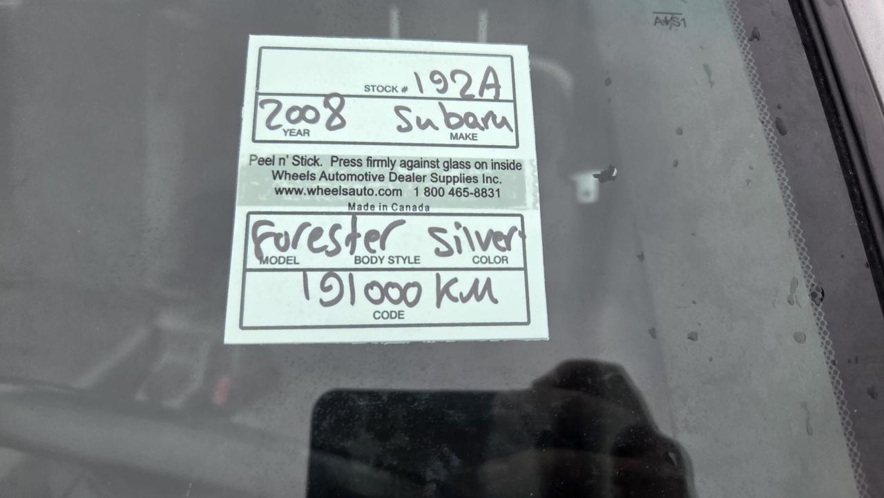 2008 Subaru Forester X, RUNS AND DRIVES GREAT, UNDERCOATED, AS IS Photo