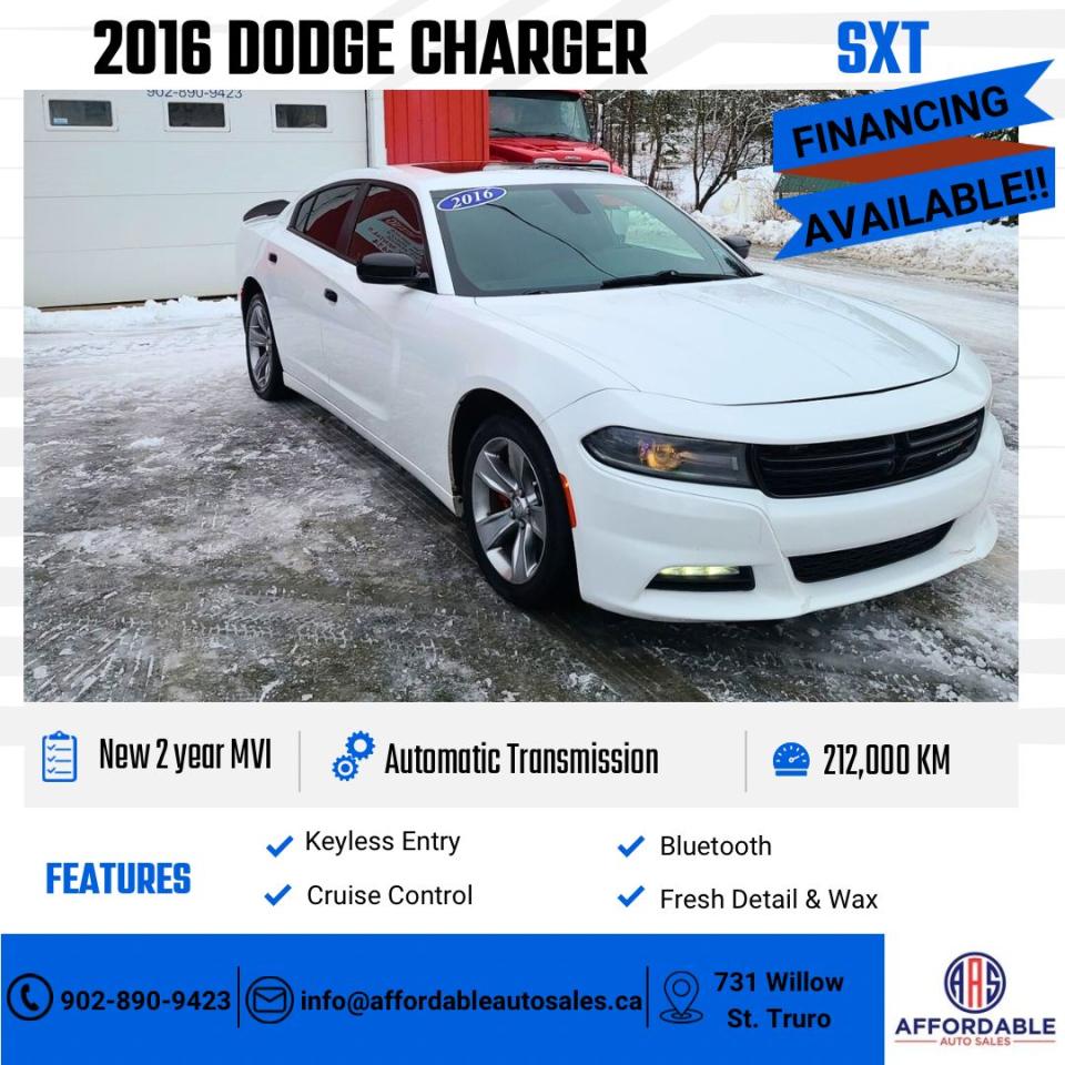 Used 2016 Dodge Charger SXT for sale in Truro, NS