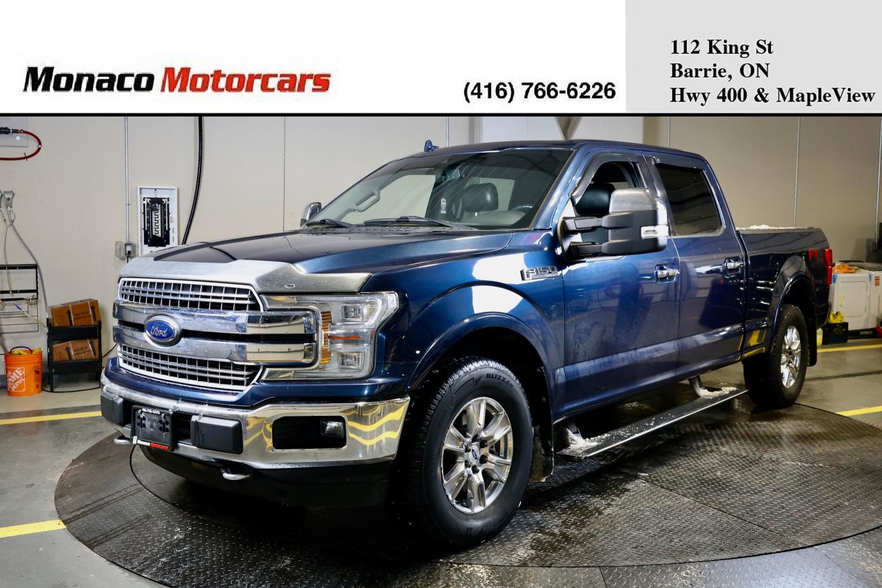 <p class=p1>Special Finance Price: $26,999 | Cash Price: $28,499</p><p class=p1>2018 Ford F-150 Lariat FX4 SuperCrew 3.5L V6 EcoBoost - Leather, Keyless, Push Start, Panoramic Sunroof, Navigation, Backup Camera, Blind Spot Assist, Cross Traffic Warning, Pre-Collision Warning, Bluetooth Audio, Heated & Ventilated Seats, Running Board, Tonneau Cover, Cruise Control, AUX, And Much More.</p><p class=p1>Odometer: 185,000 KM.</p><p class=p1>Call Us:&nbsp;(416) 766-6226</p><p class=p1>Monaco Motorcars Inc.</p><p class=p1>Location: 112 King St, Barrie</p><p class=p1>Business Hours:</p><p class=p1>Monday - Friday: 10am - 6pm</p><p class=p1>Saturday: 10am - 5pm</p><p class=p1>Sunday : Closed</p><p class=p1>www.monacomotorcars.com</p><p class=p1>Apply for Financing Online:&nbsp;www.monacomotorcars.com/financing/</p><p class=p1>All our vehicles go through an Ontario Standard Certification Inspection where we make sure the car is safe so you don&rsquo;t have to. An additional cost of $999 will be applied to all Certified vehicles. If not certified as per OMVIC regulations vehicle is not drivable, not certified and not e-tested. Each Certified vehicle comes with an Ontario Safety Certification and a 36-day or 2000 KM Safety Warranty. At Monaco Motorcars, we are revolutionizing the car buying experience. Come see the difference. Full vehicle history is disclosed prior to closing a deal because we want you to know everything about your next vehicle. Countless Financing options are available including $0 DOWN!!! (O.A.C.) All credit types welcome! Bad/Good/No Credit, bankruptcy, consumer proposal, new to Canada, student. Hassle-free approvals. No matter what your credit situation is, You Are Approved. Conditions apply. We Accept Trade-Ins! Bring it by for an Appraisal. Multiple extended warranty options are available to choose from.</p><p class=p1>We Are Proud To Serve Clients All Over Canada & Ontario - Toronto, Markham, Richmond Hill, Mississauga, Oshawa, Etobicoke, Newmarket, Pickering, Whitby, Ajax, North York, Scarborough, Barrie, Orangeville, Waterloo, Milton, Kitchener, Ottawa, Aurora, London, Kingston, Hamilton, Muskoka, Belleville, Brant, Brantford, Brockville, Cornwall, Windsor, Sudbury, Guelph, Orillia, Sarnia, Timmins, Thunder Bay, Welland, Pembroke, St Catharines, St. Thomas, Thorold, Ottawa, Owen Sound, Haldimand County, Kenora and Niagara Falls.</p><p class=p1>PRICES DISPLAYED: HST and licensing fees are not included.</p><p class=p1>FINANCING OPTIONS: Enjoy rates as low as 6.99% with $0 down and no payments for 3 months (O.A.C). Our expert financing team partners with major banks and lenders to secure the lowest rates and most flexible terms for your car loan. A $999 financing fee applies.</p><p class=p1>We strive to provide accurate and up-to-date listing information; however, Monaco Motorcars is not responsible for any errors, omissions, or typographical mistakes. Prices are subject to change without notice. Please contact us to confirm details.</p>